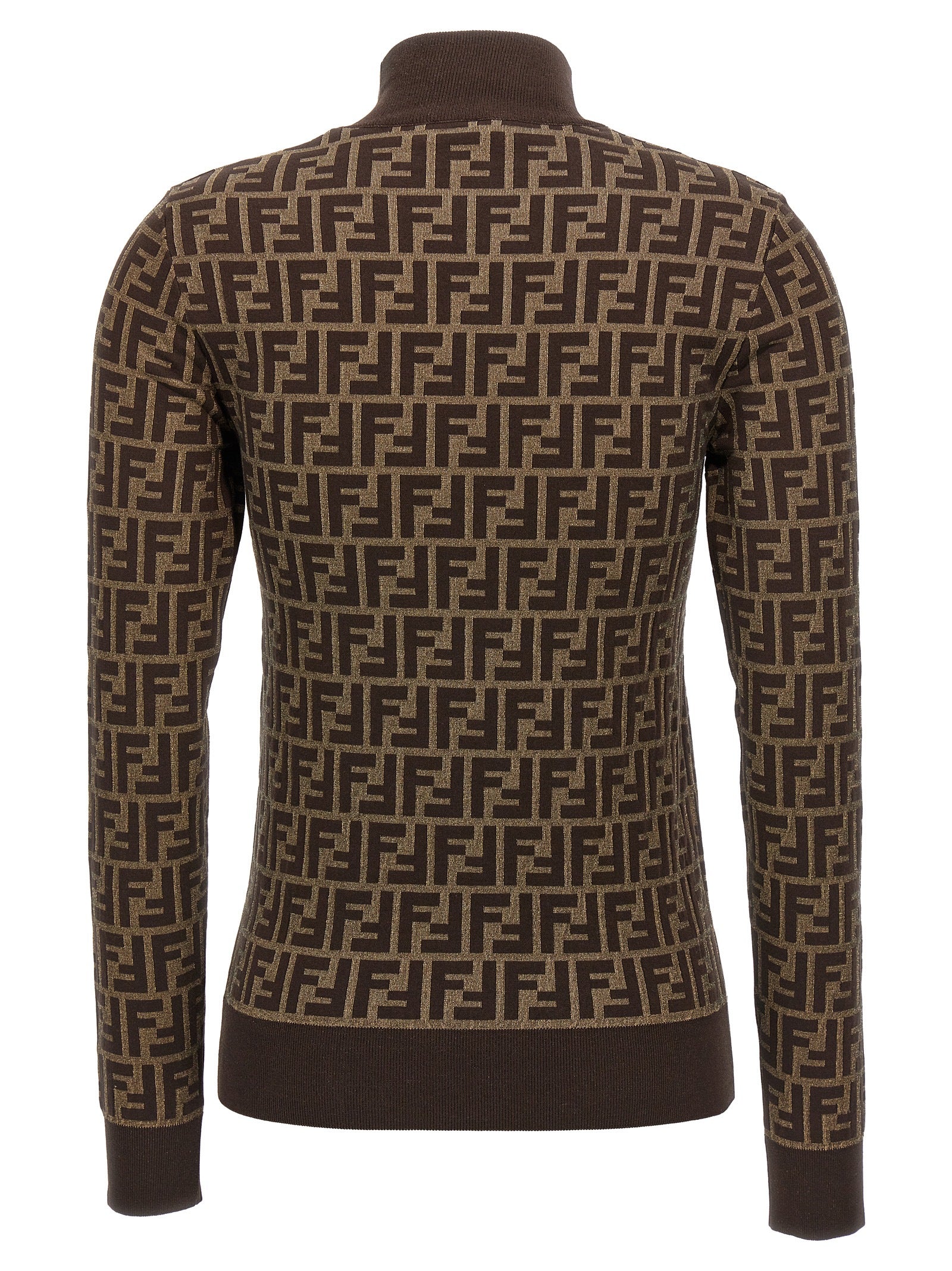Fendi Brown Cotton Cardigan