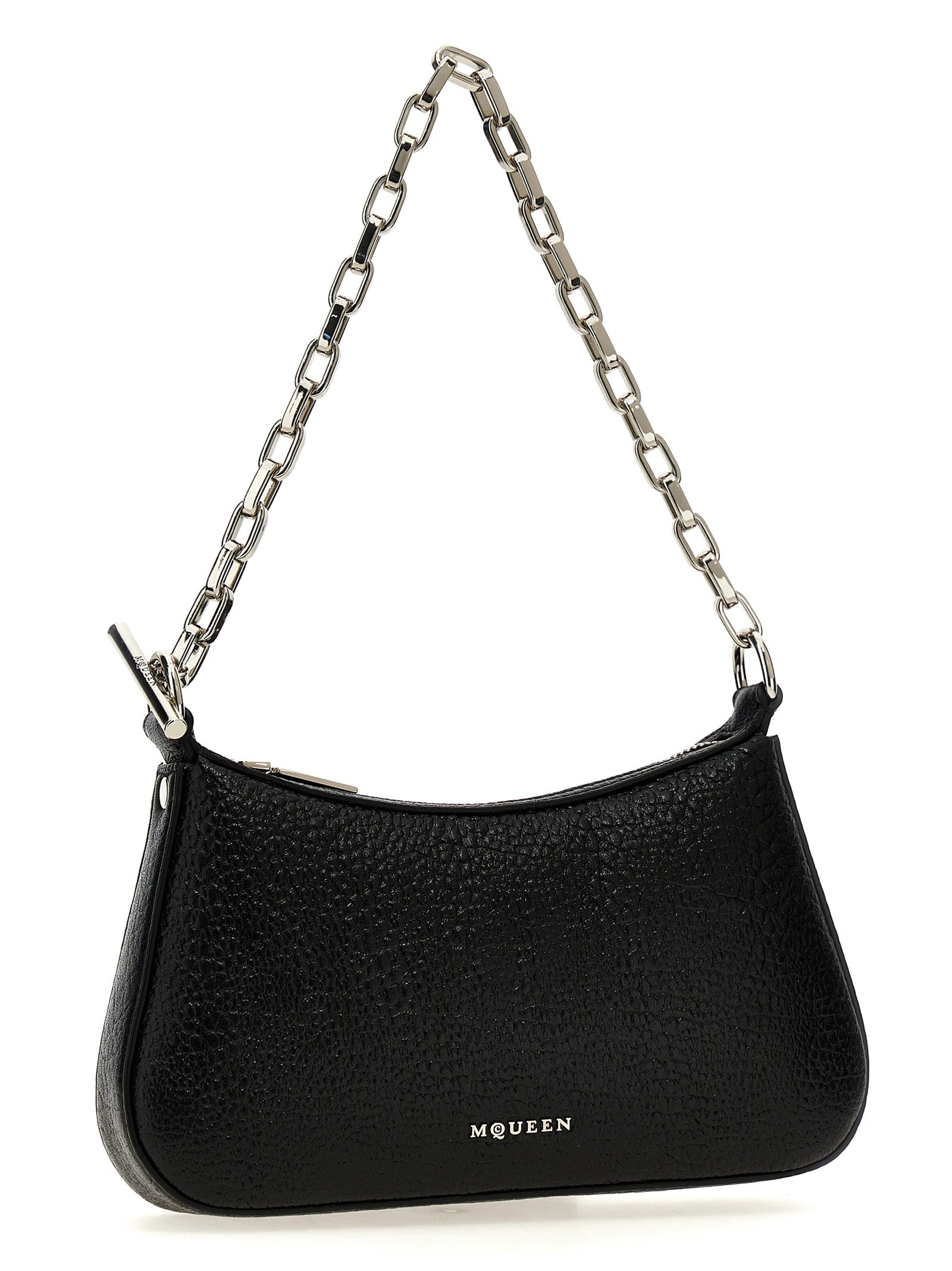 Alexander McQueen Black Lamb Leather Handbag - Artisanal Luxury