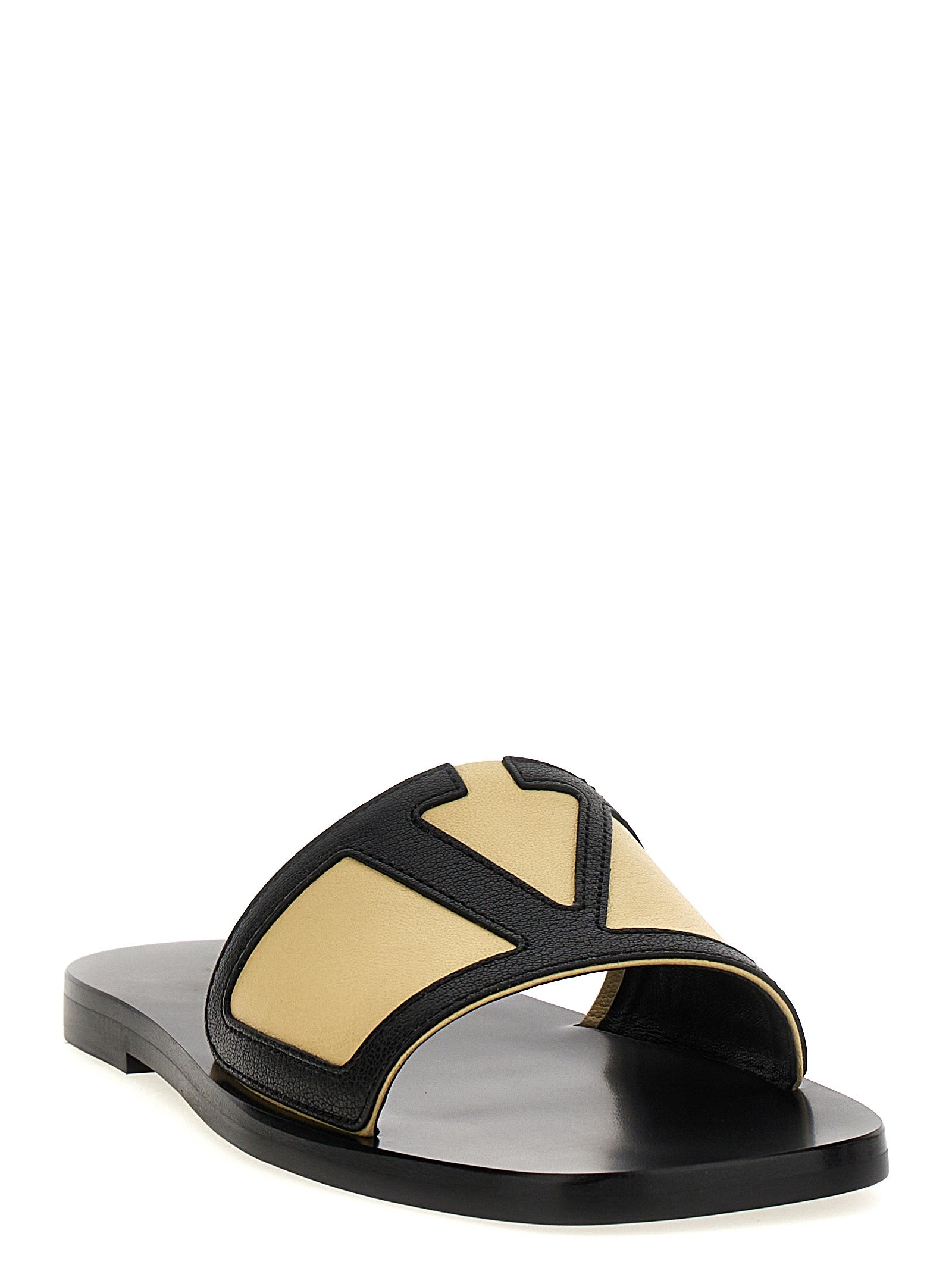 Valentino Garavani Multicolor Goatskin Slides