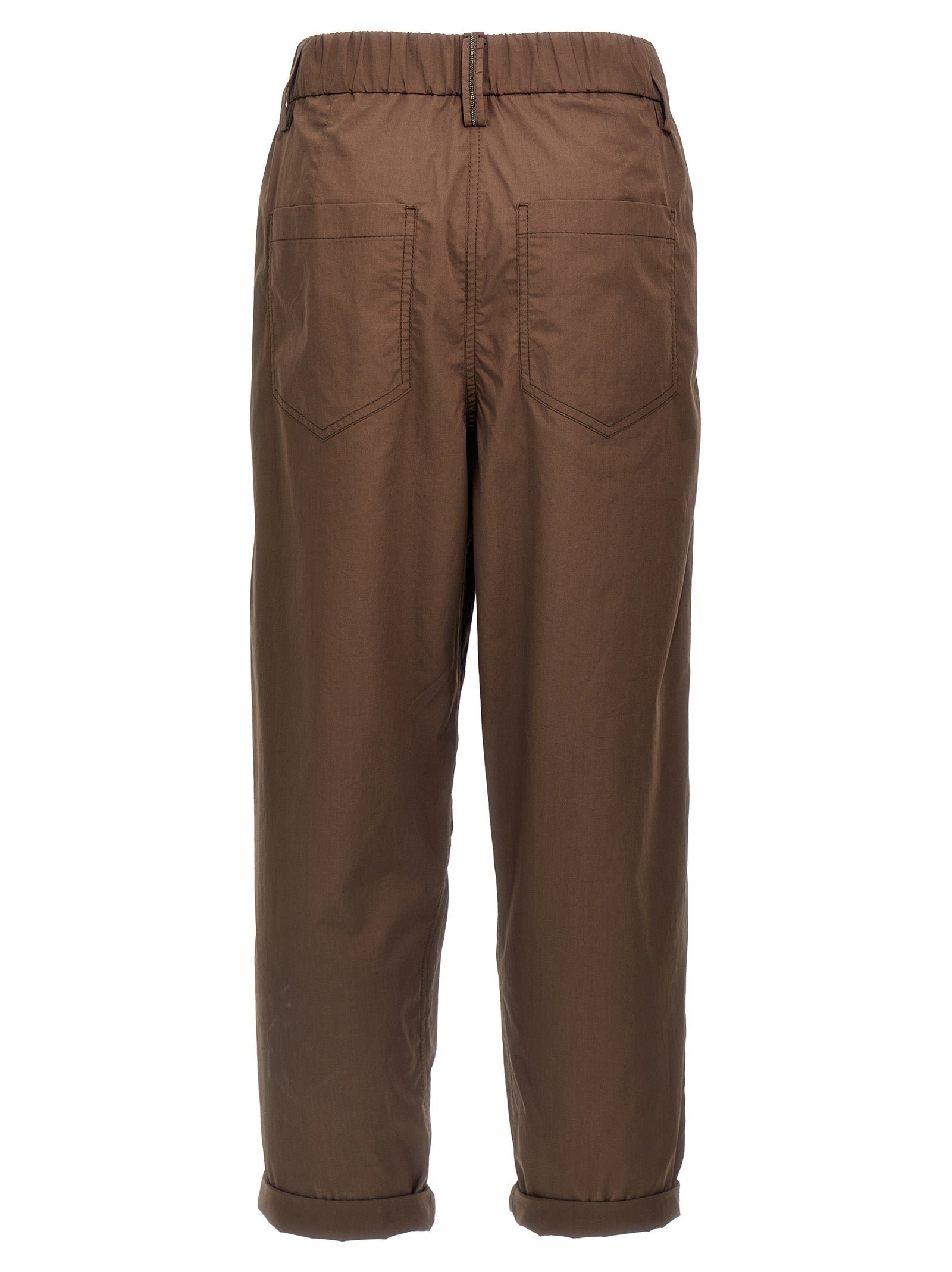 Brunello Cucinelli Cotton Casual Pants - Artisanal Luxury Elegance