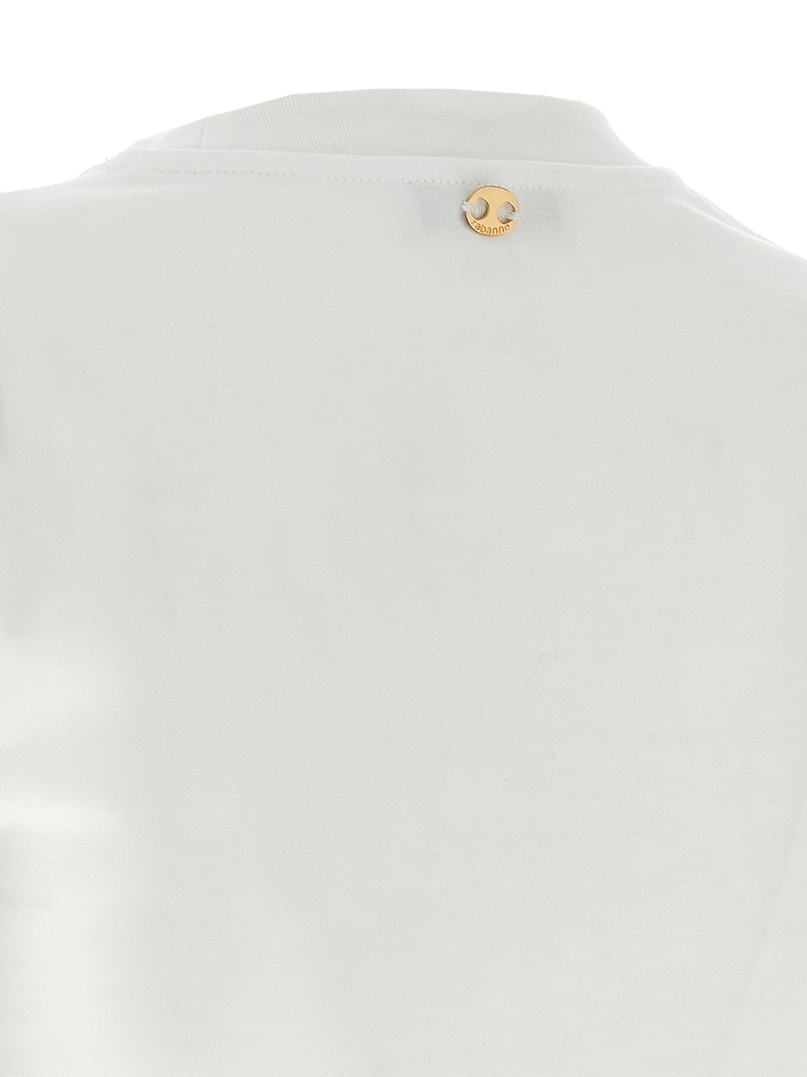 Paco Rabanne White Cotton T-Shirt