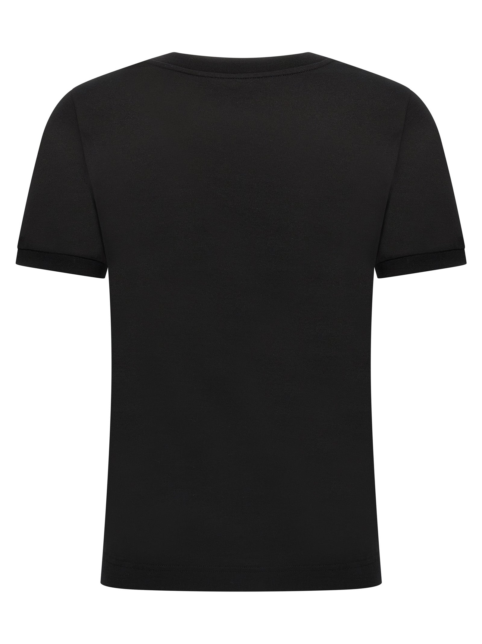 Dolce & Gabbana Black Cotton T-Shirt