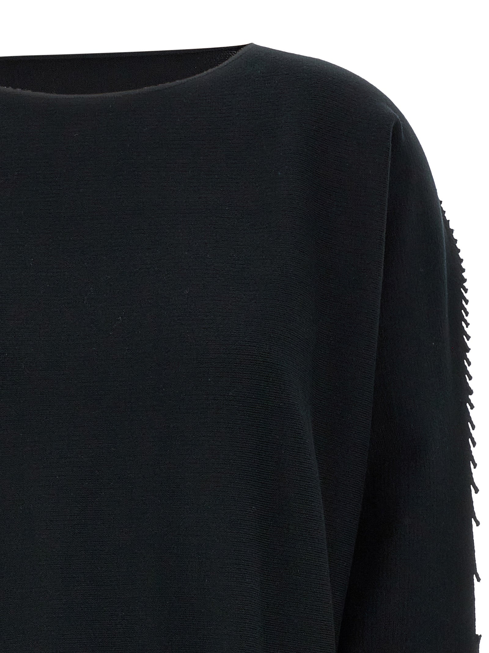 Issey Miyake Black Cotton Cardigan