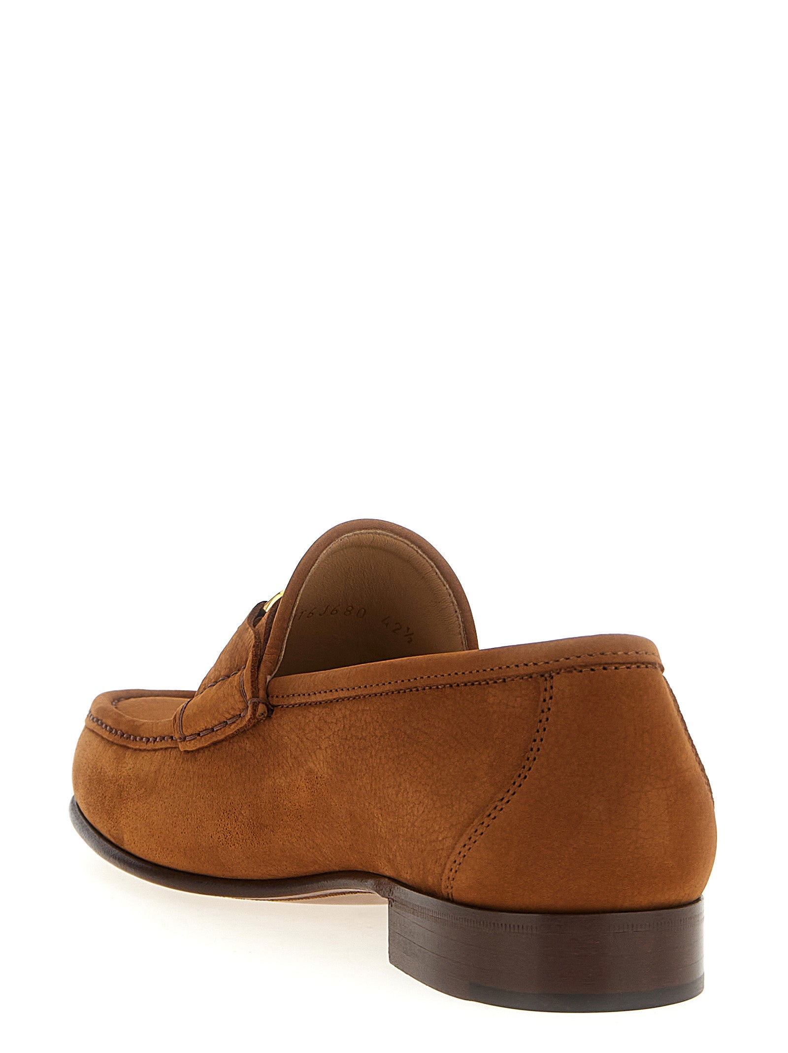 Valentino Garavani Brown Calfskin Slip-On Loafers