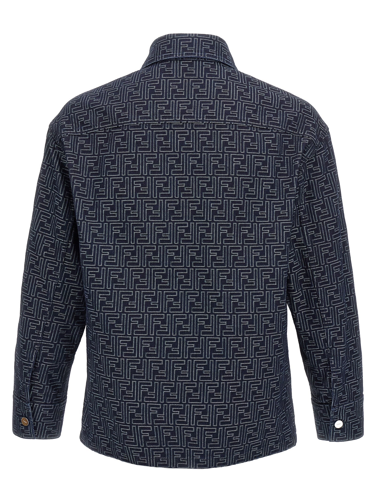 Fendi Blue Cotton Denim Jacket