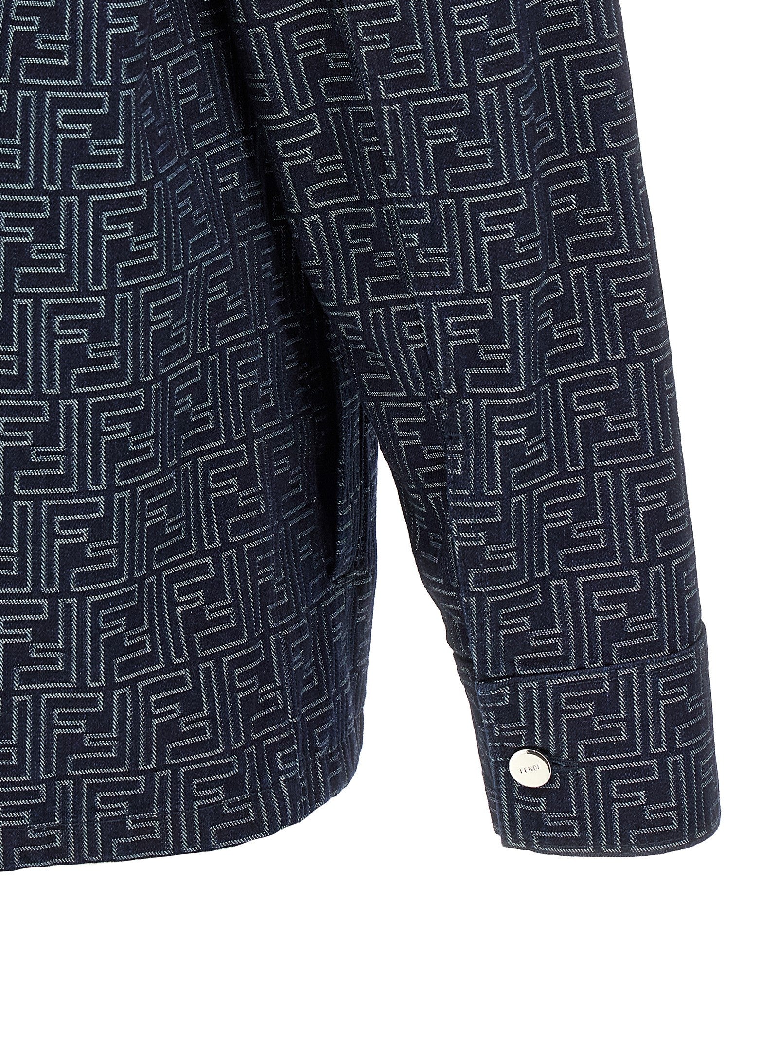 Fendi Blue Cotton Denim Jacket