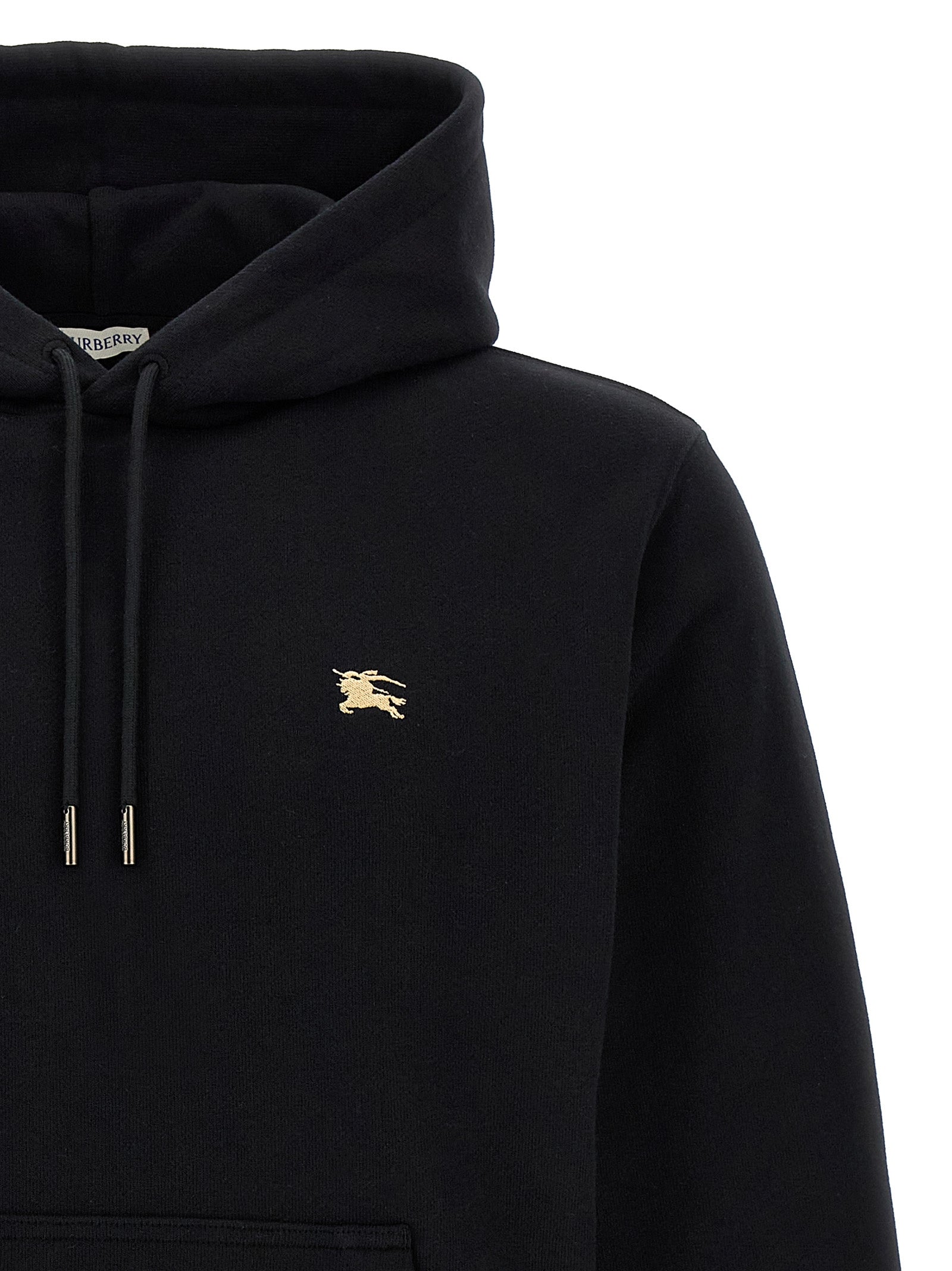 Burberry Black Cotton Sweatshirt - Designer Luxury Couture