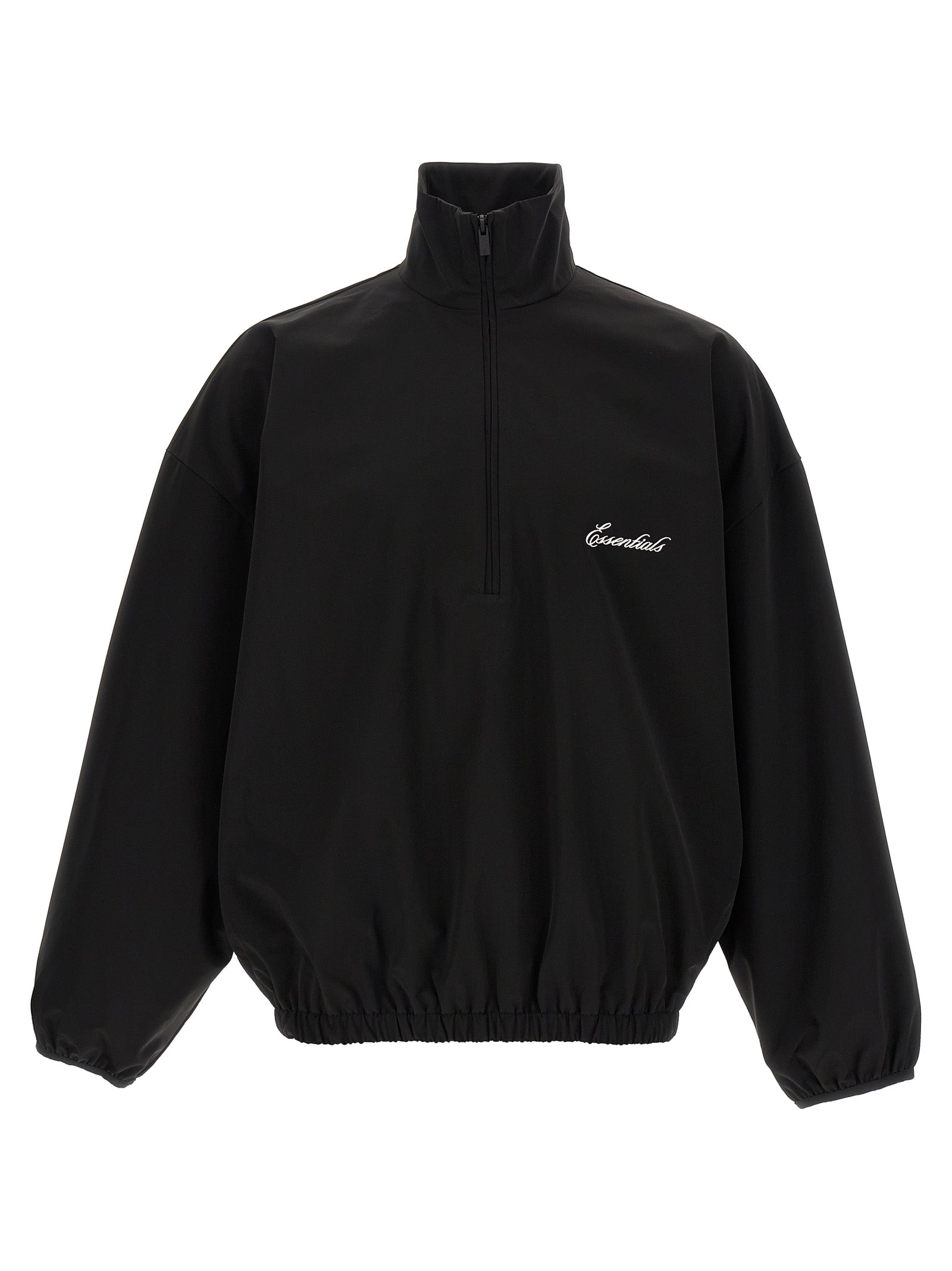 FEAR OF GOD ESSENTIAL Black Nylon Sweatshirt