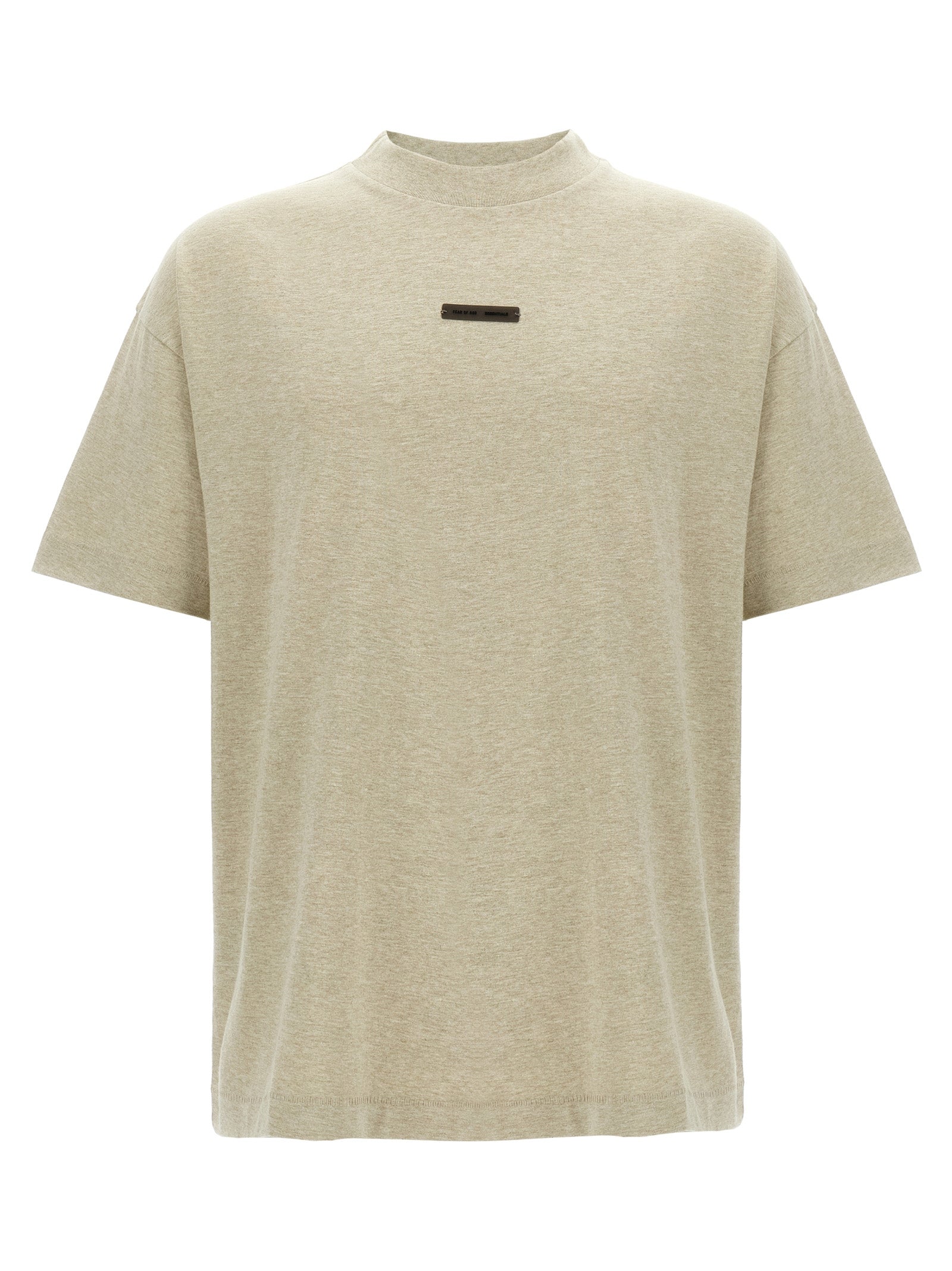 FEAR OF GOD ESSENTIAL Gray Cotton T-Shirt