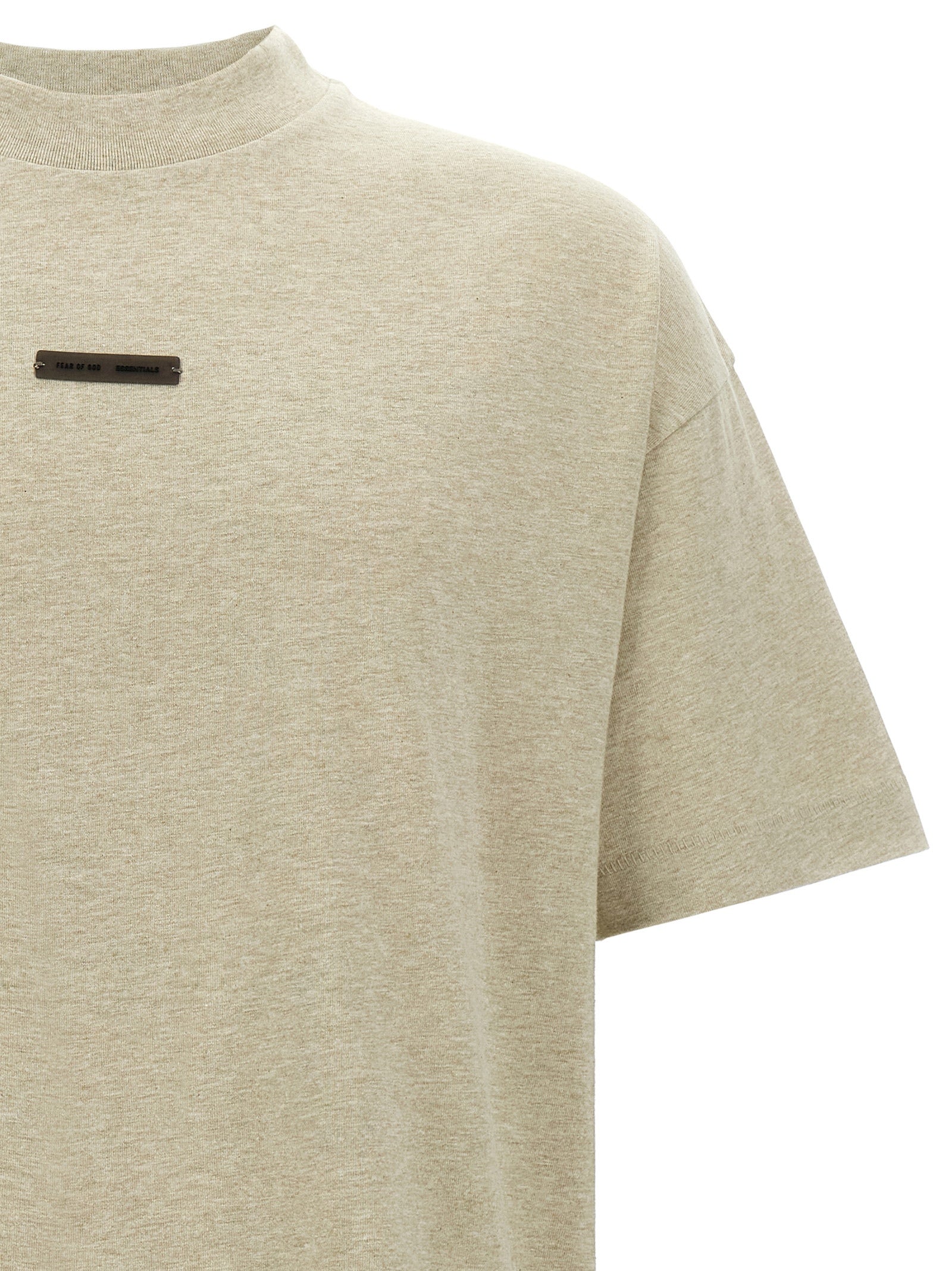 FEAR OF GOD ESSENTIAL Gray Cotton T-Shirt