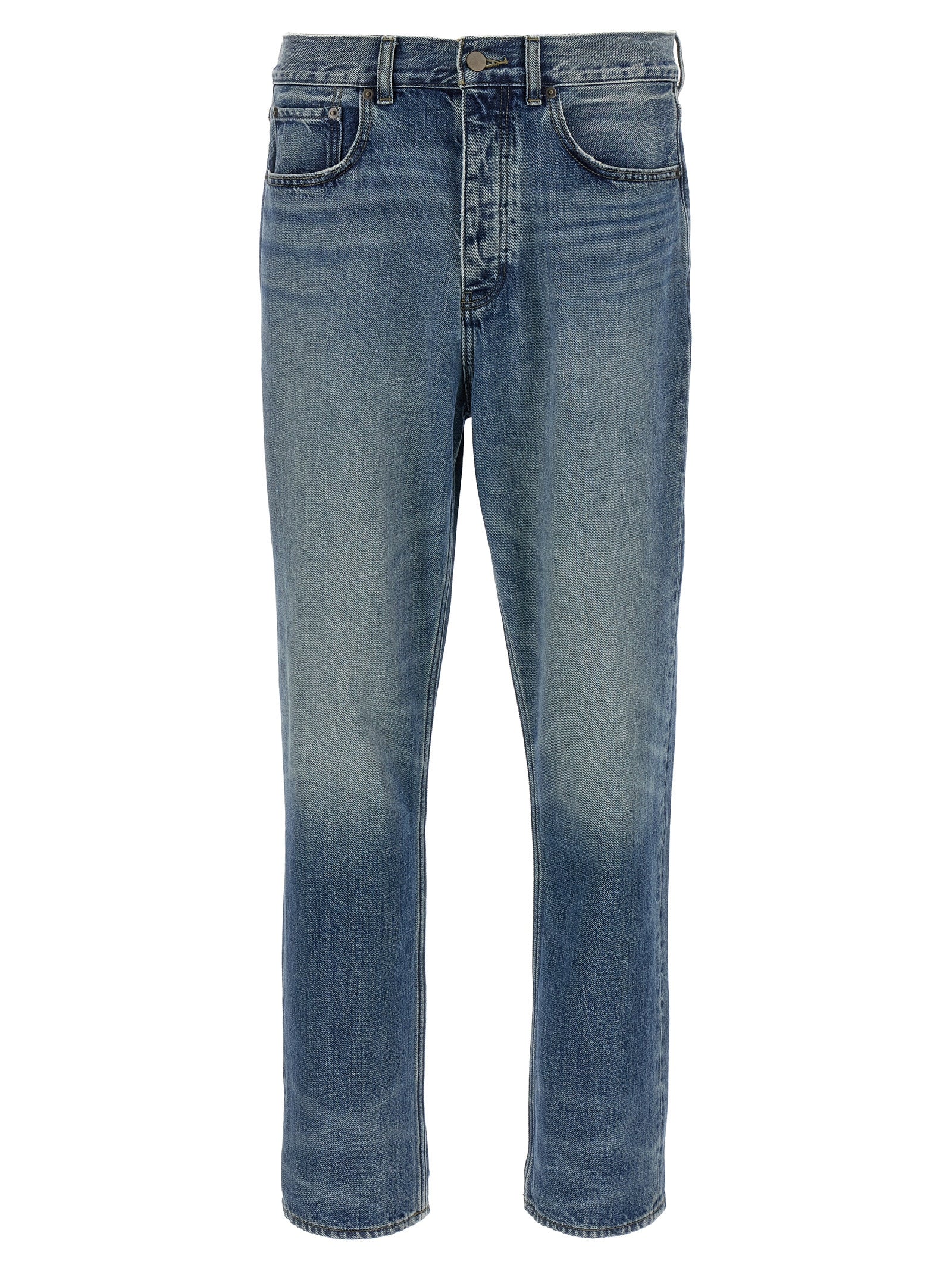 FEAR OF GOD ESSENTIAL Blue Cotton Straight-Leg Jeans