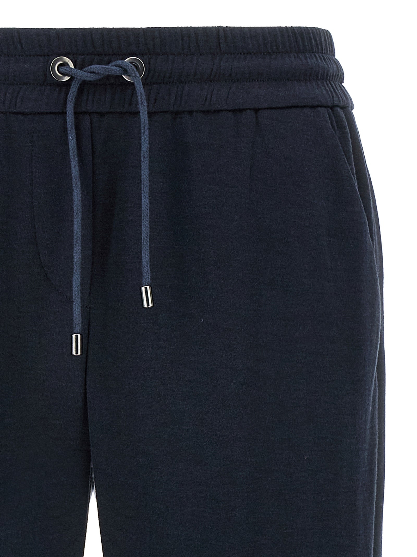 Brunello Cucinelli Blue Cotton Joggers - Artisanal Luxury Athleisure