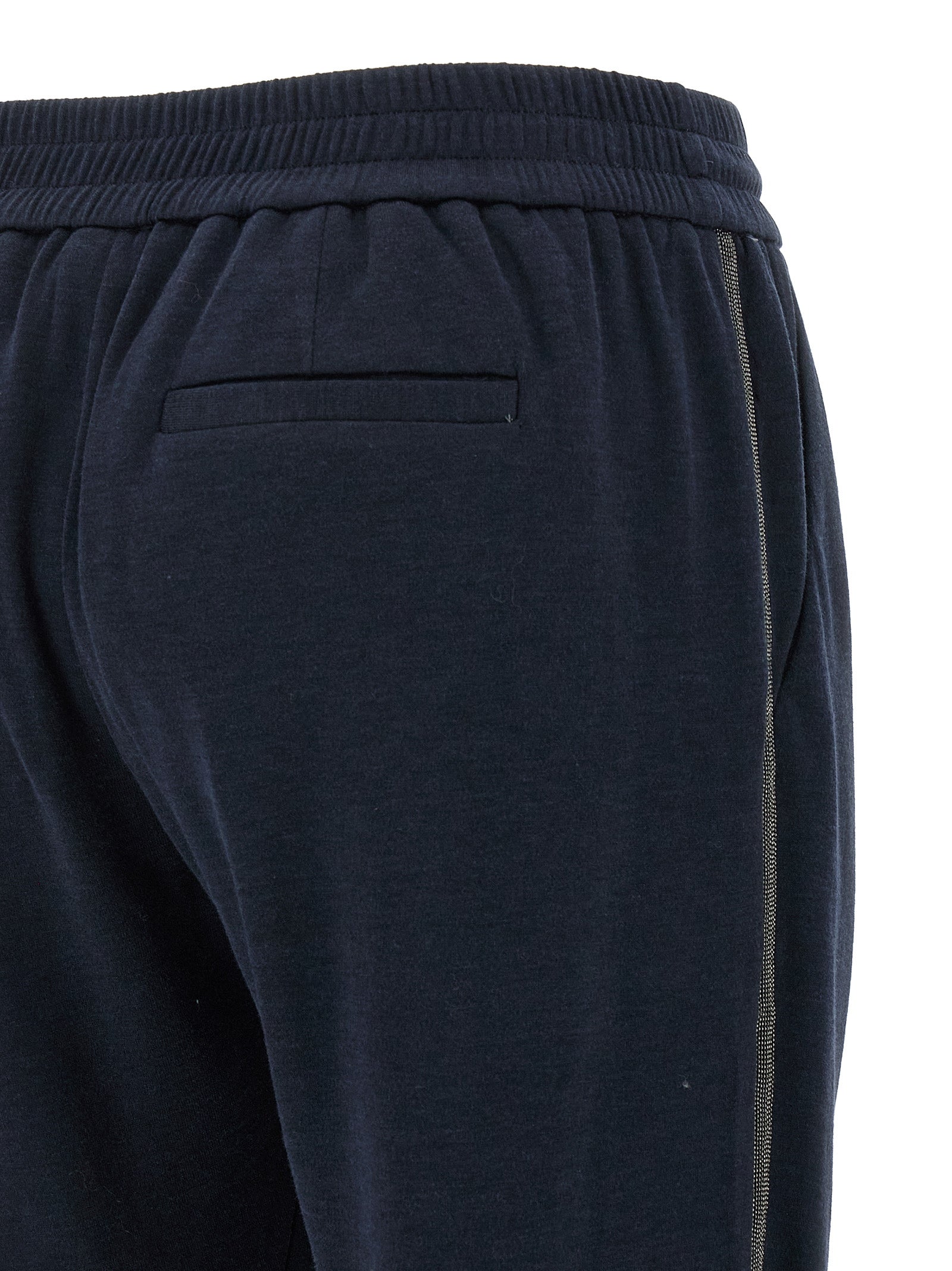 Brunello Cucinelli Blue Cotton Joggers - Artisanal Luxury Athleisure
