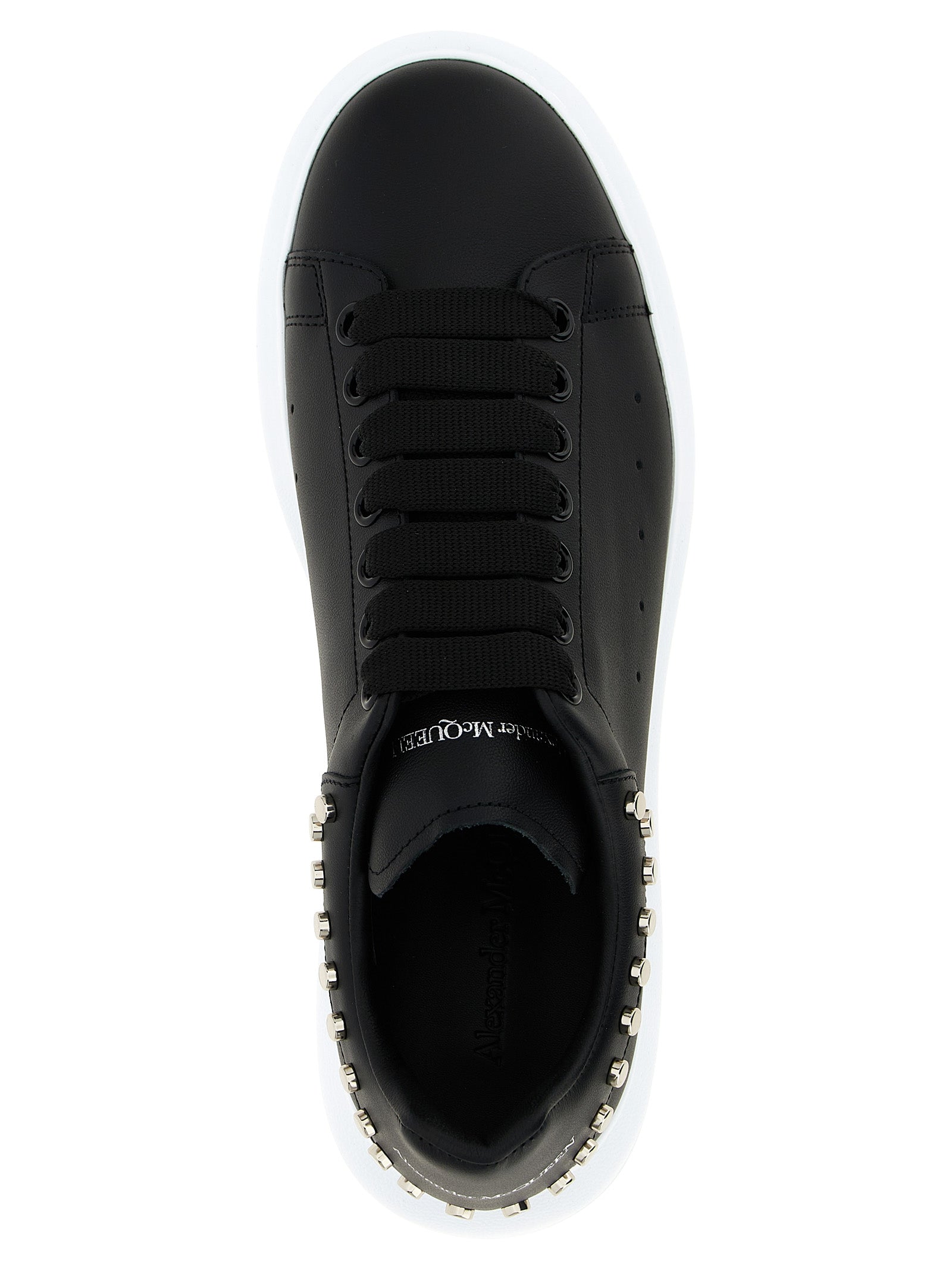 Alexander McQueen Black Calfskin Chunky Sneakers | Designer Couture