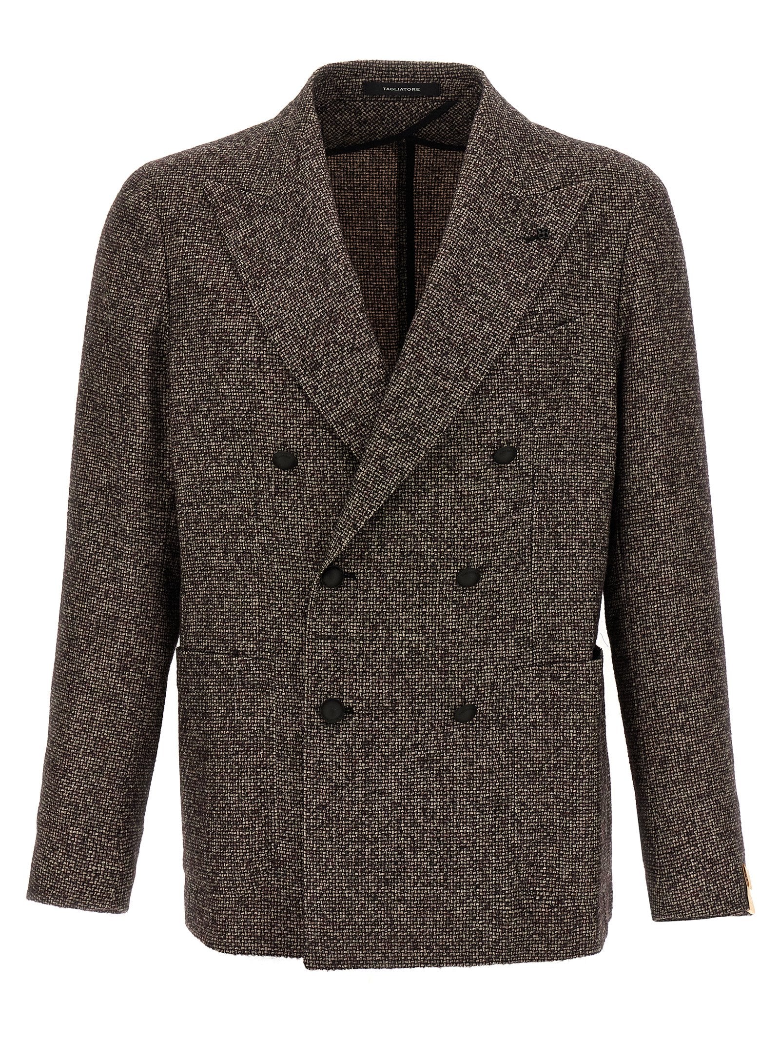 Elevate your style with the Tagliatore Brown Virgin Wool Blazer, an exquisite blend of luxury and sophistication, crafted for those who embody timeless elegance.