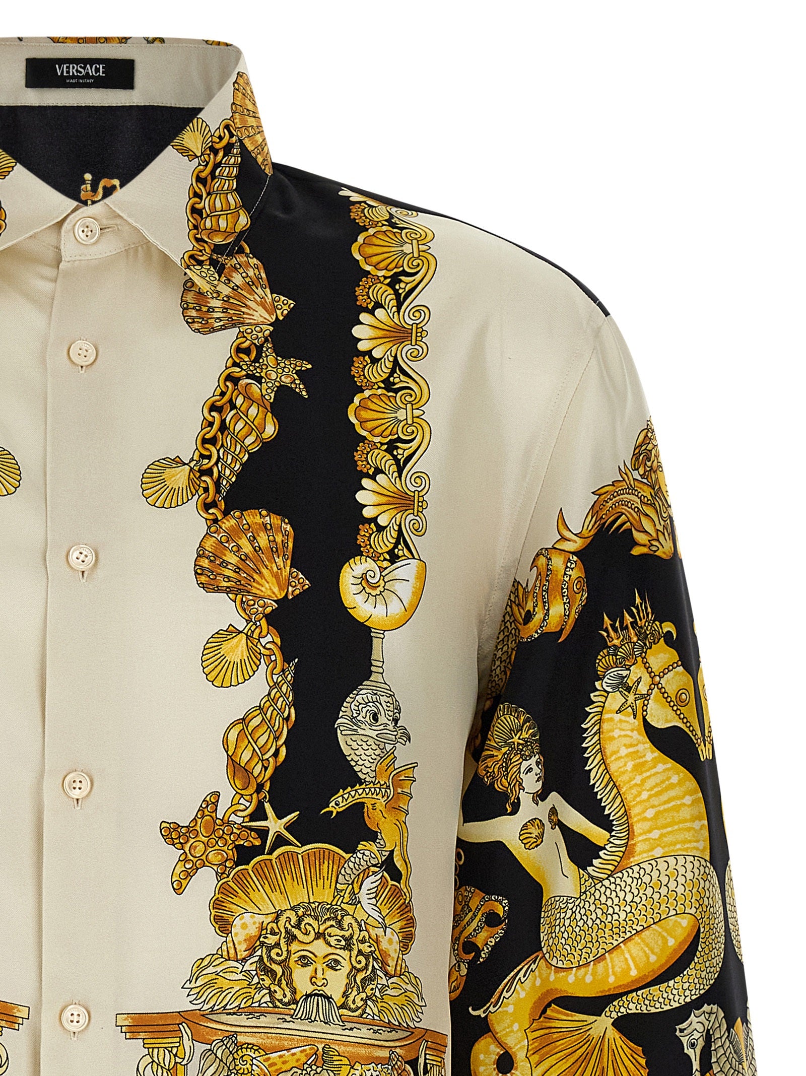 Versace Multicolor Silk Blouse