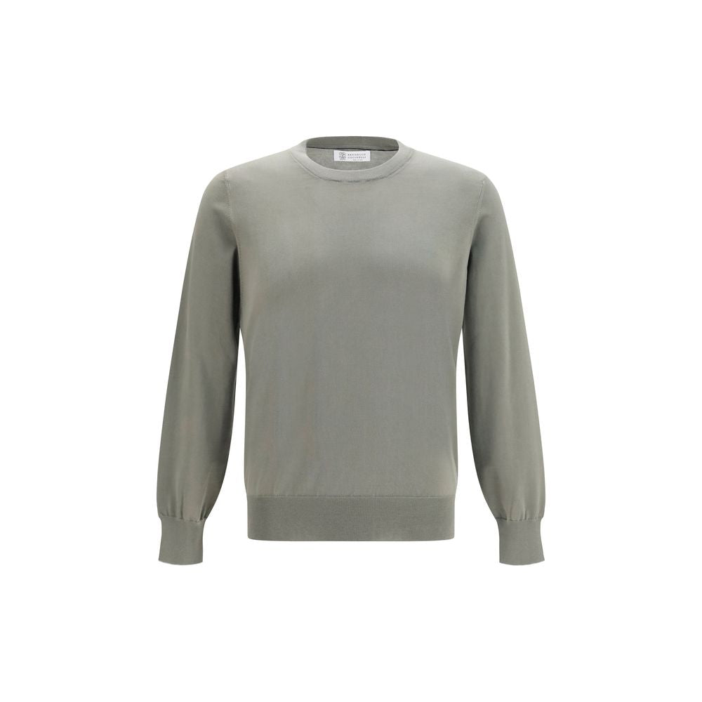 Brunello Cucinelli Bicolor Cotton Sweatshirt - Artisanal Luxury