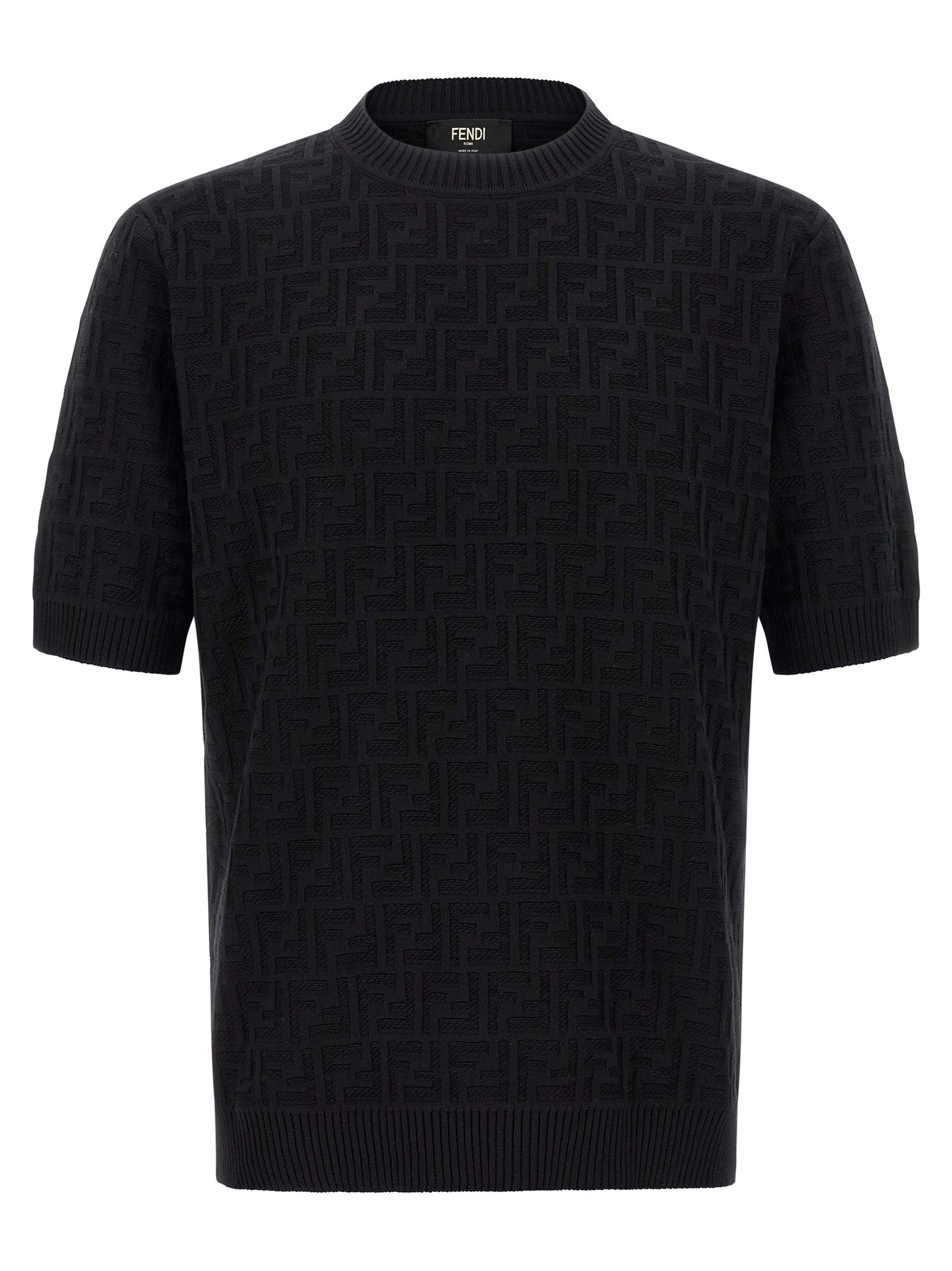 Fendi Black Cotton Cardigan