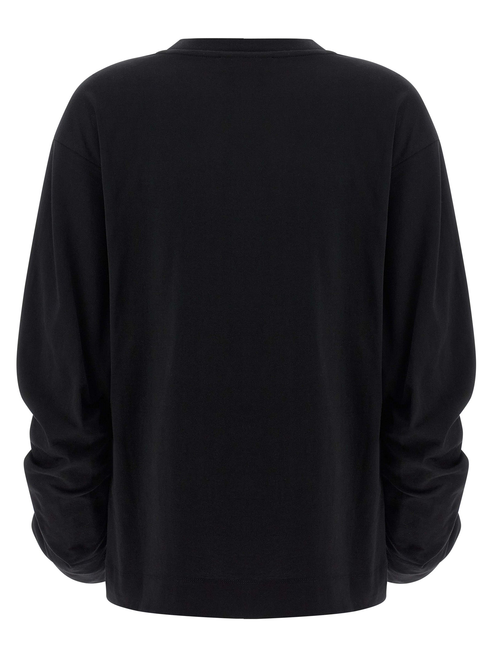 Dries Van Noten Black Cotton Long Sleeve T-Shirt