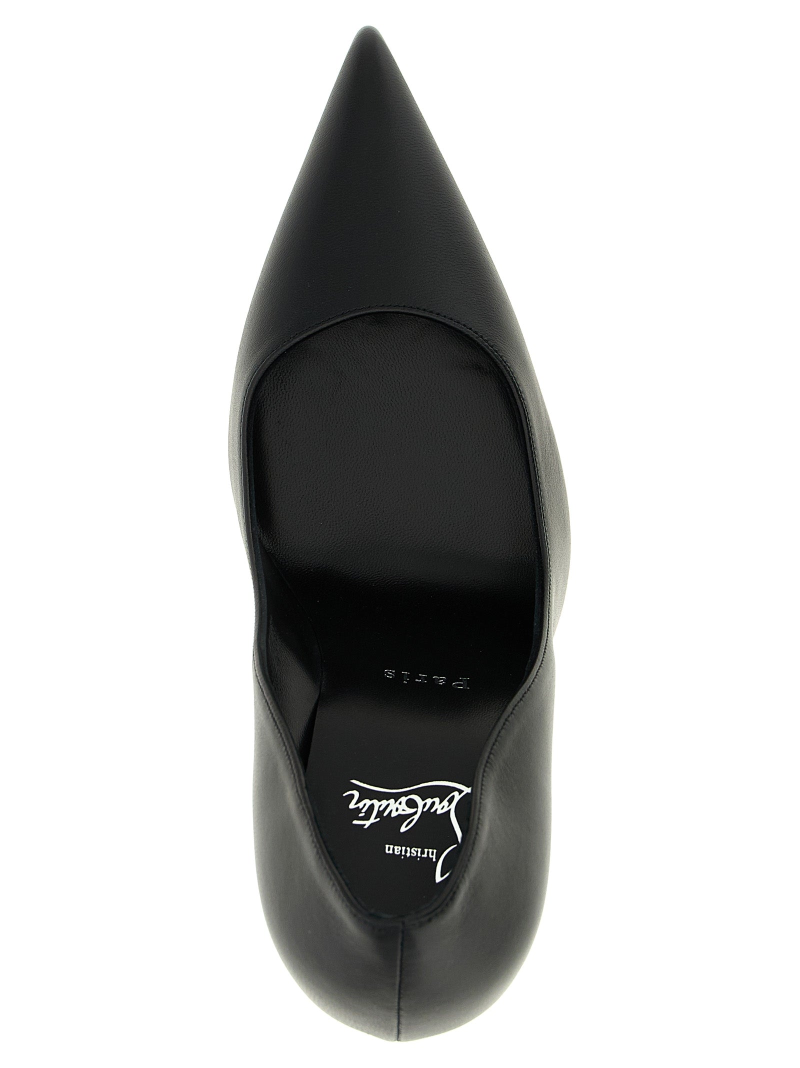 Christian Louboutin Black Lamb Leather High Heel Pumps
