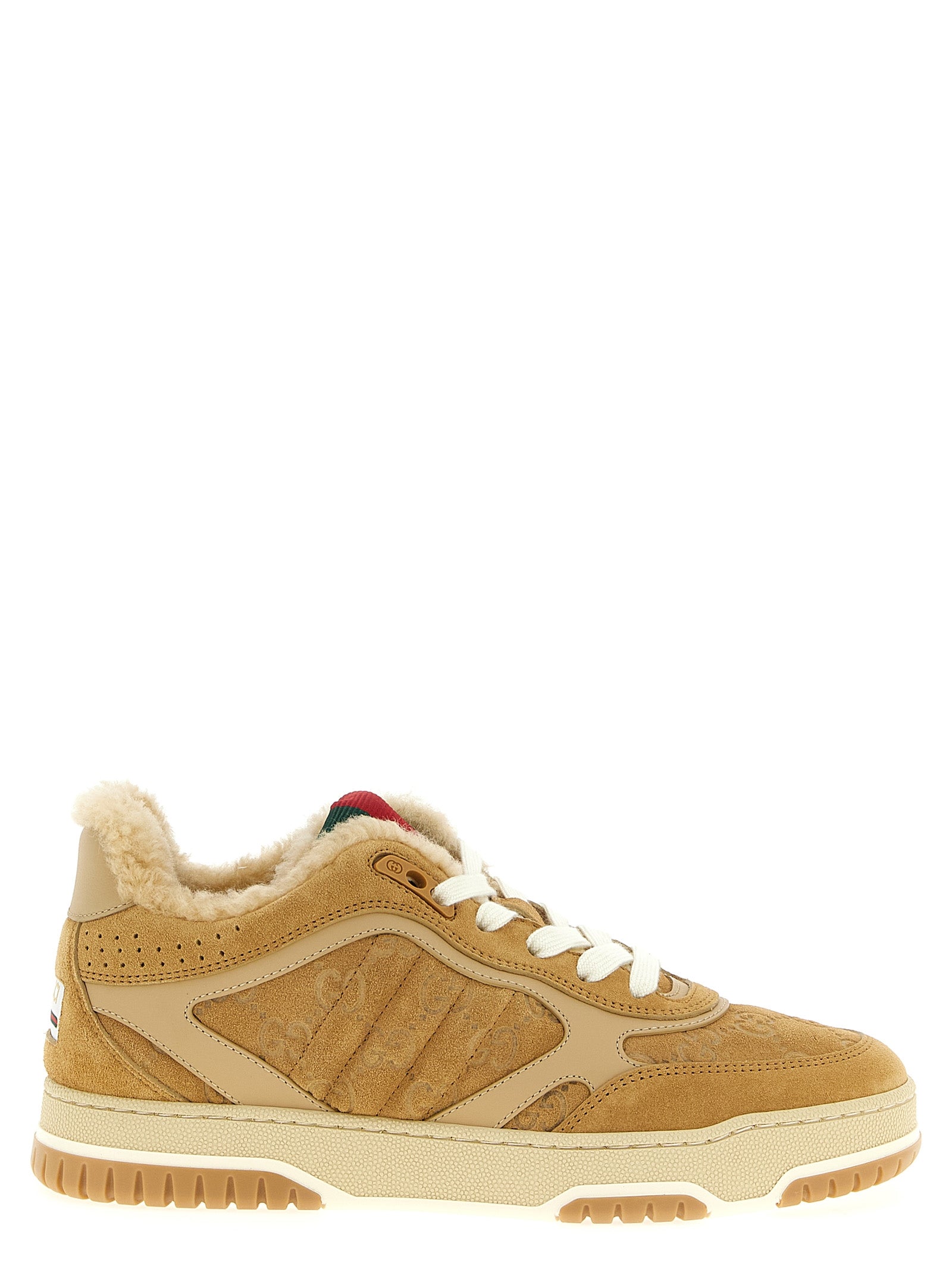 Gucci Beige Calfskin Athletic Sneakers