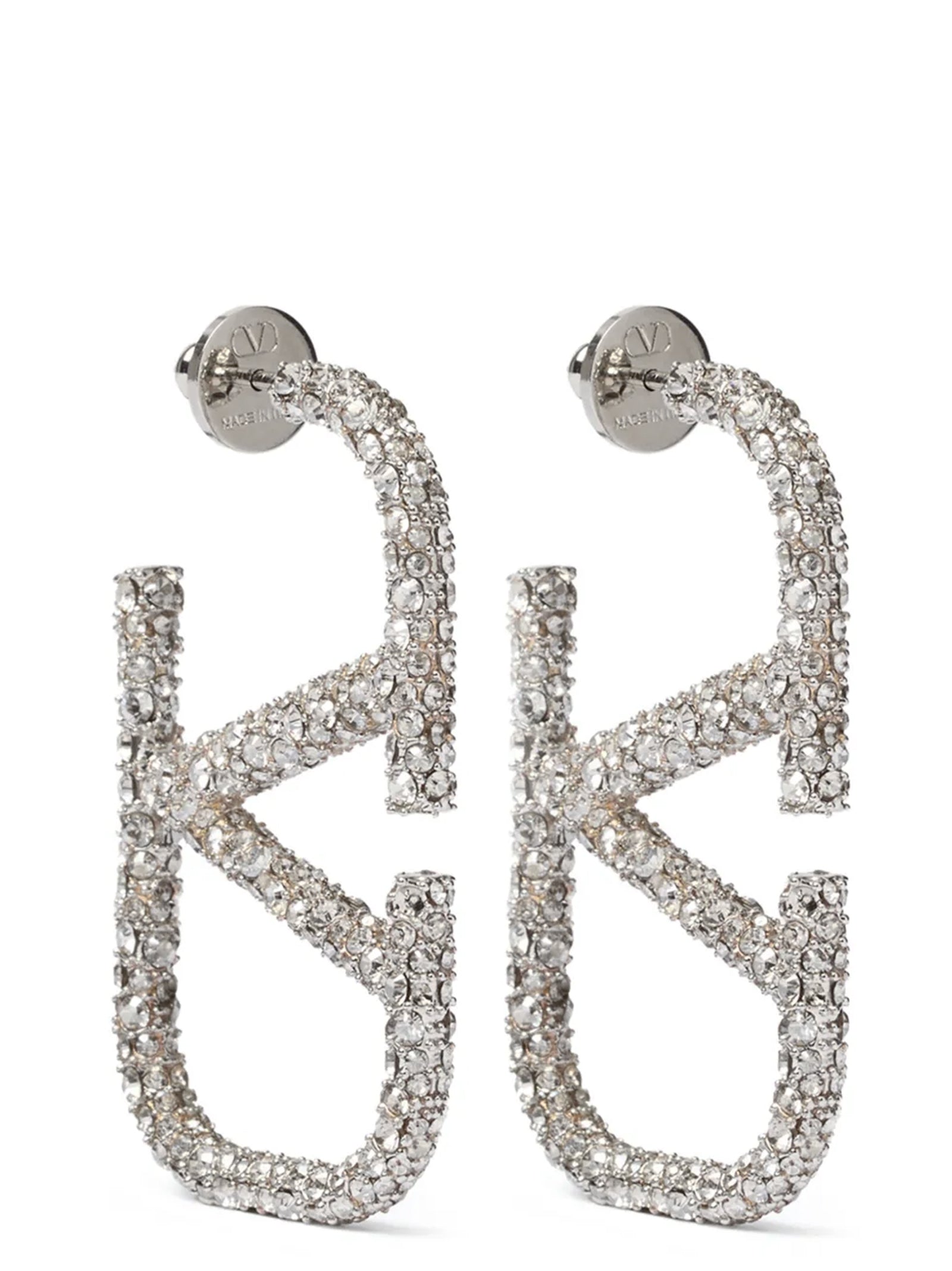 Valentino Garavani Silver Stainless Steel Earrings