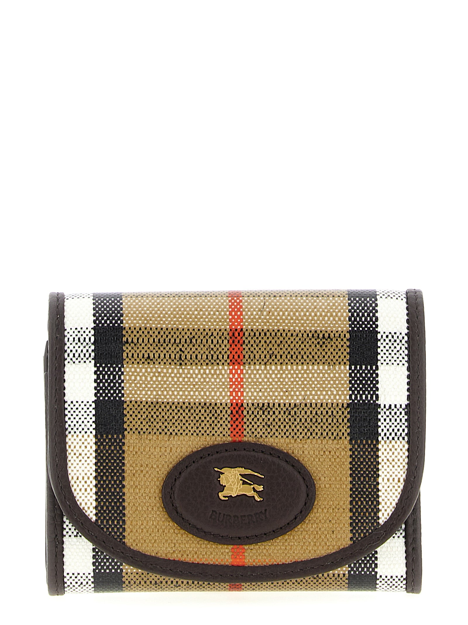 Elevate your accessory game with the Burberry Beige Cotton Cardholder, a masterful blend of cotton and linen, embodying timeless elegance and sophisticated craftsmanship.