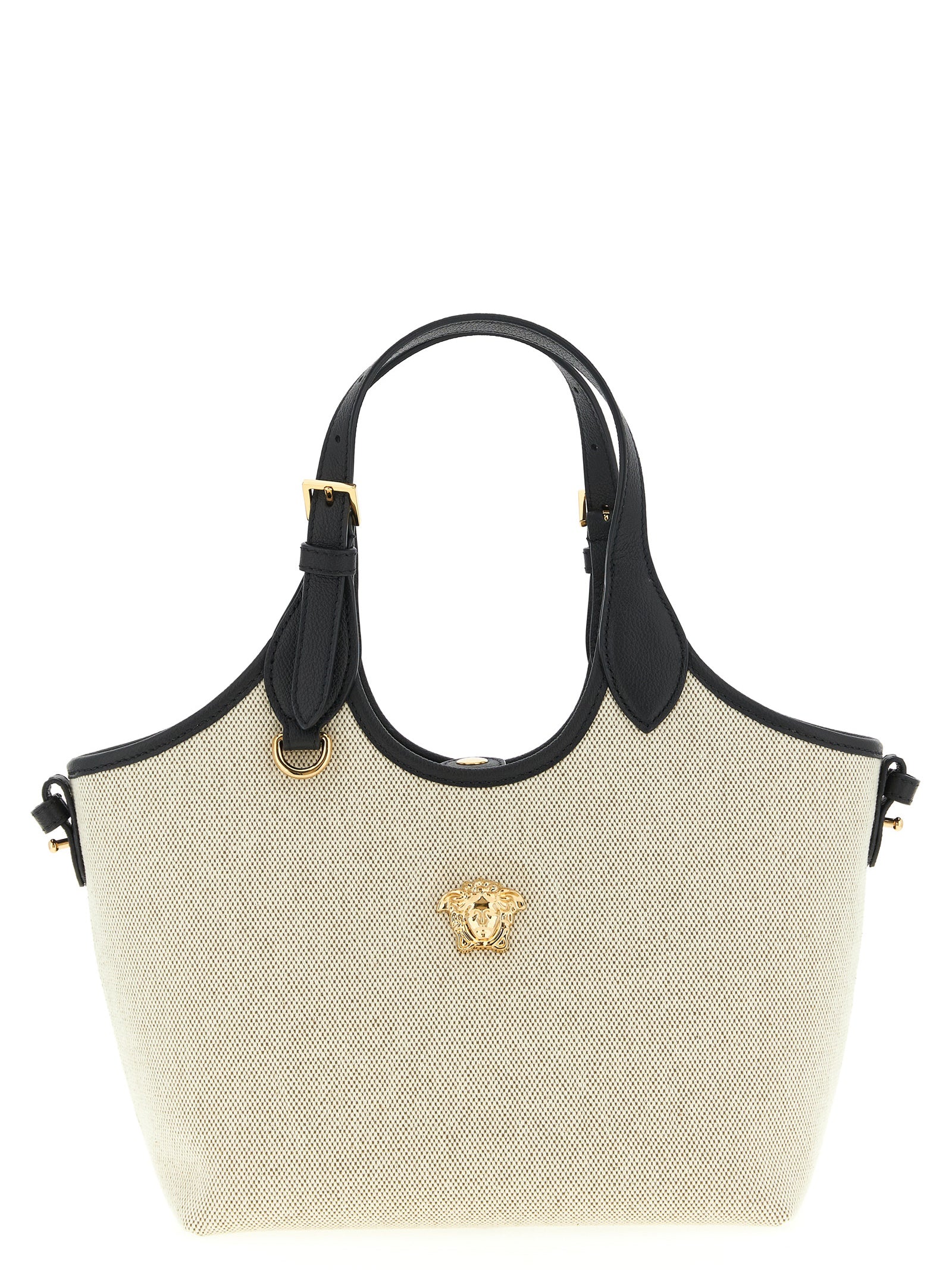 Versace Beige Cotton Tote Bag