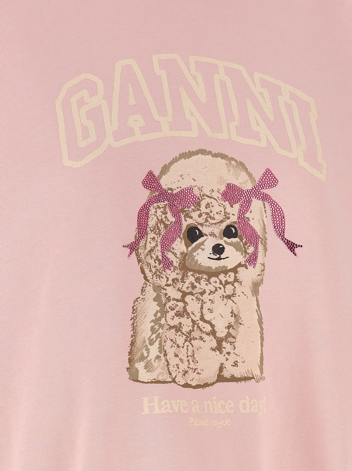 Ganni Multicolor Organic Cotton Sweatshirt - Chic Sustainable Luxury