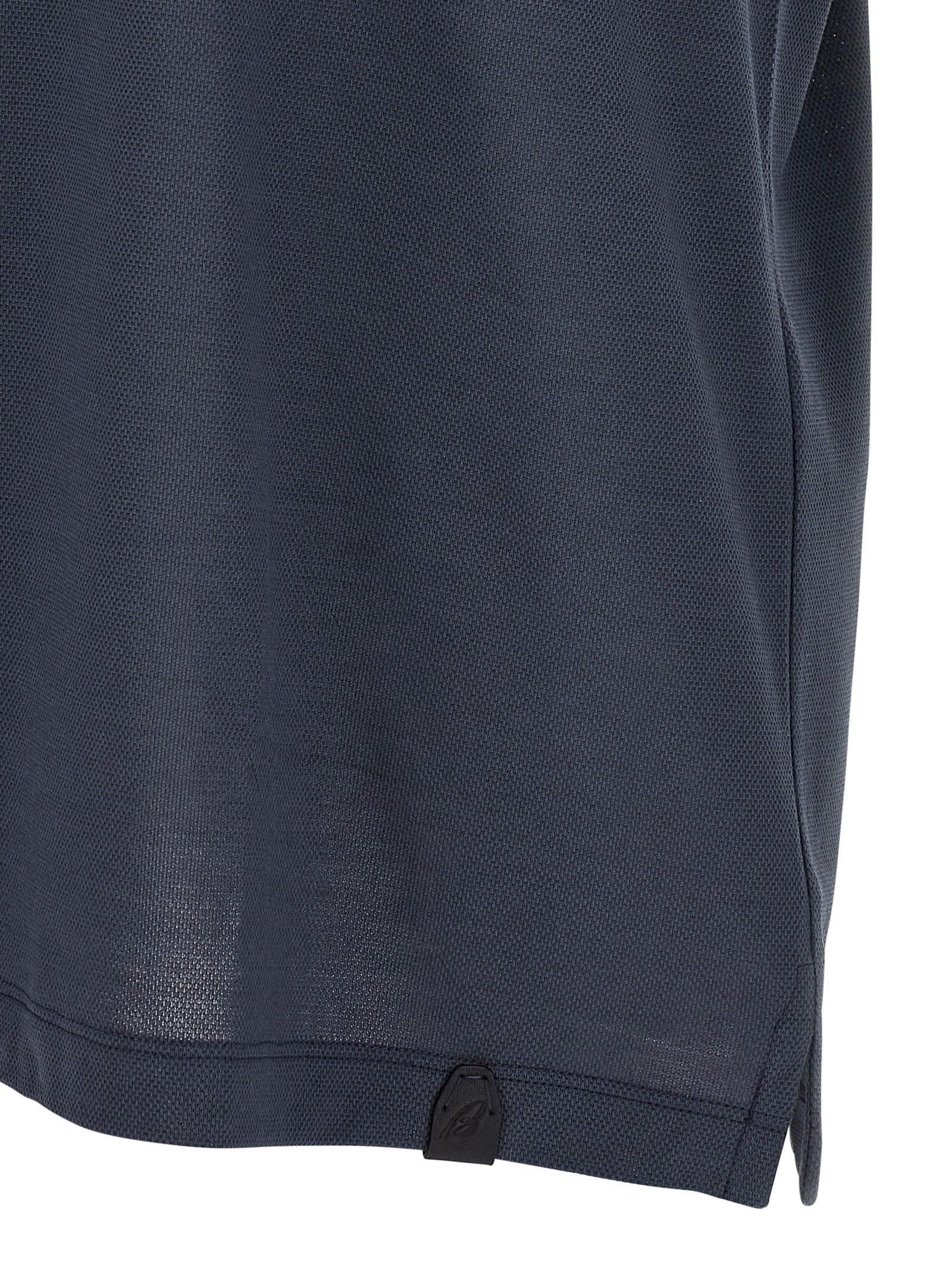 Brioni Blue Cotton Polo Shirt