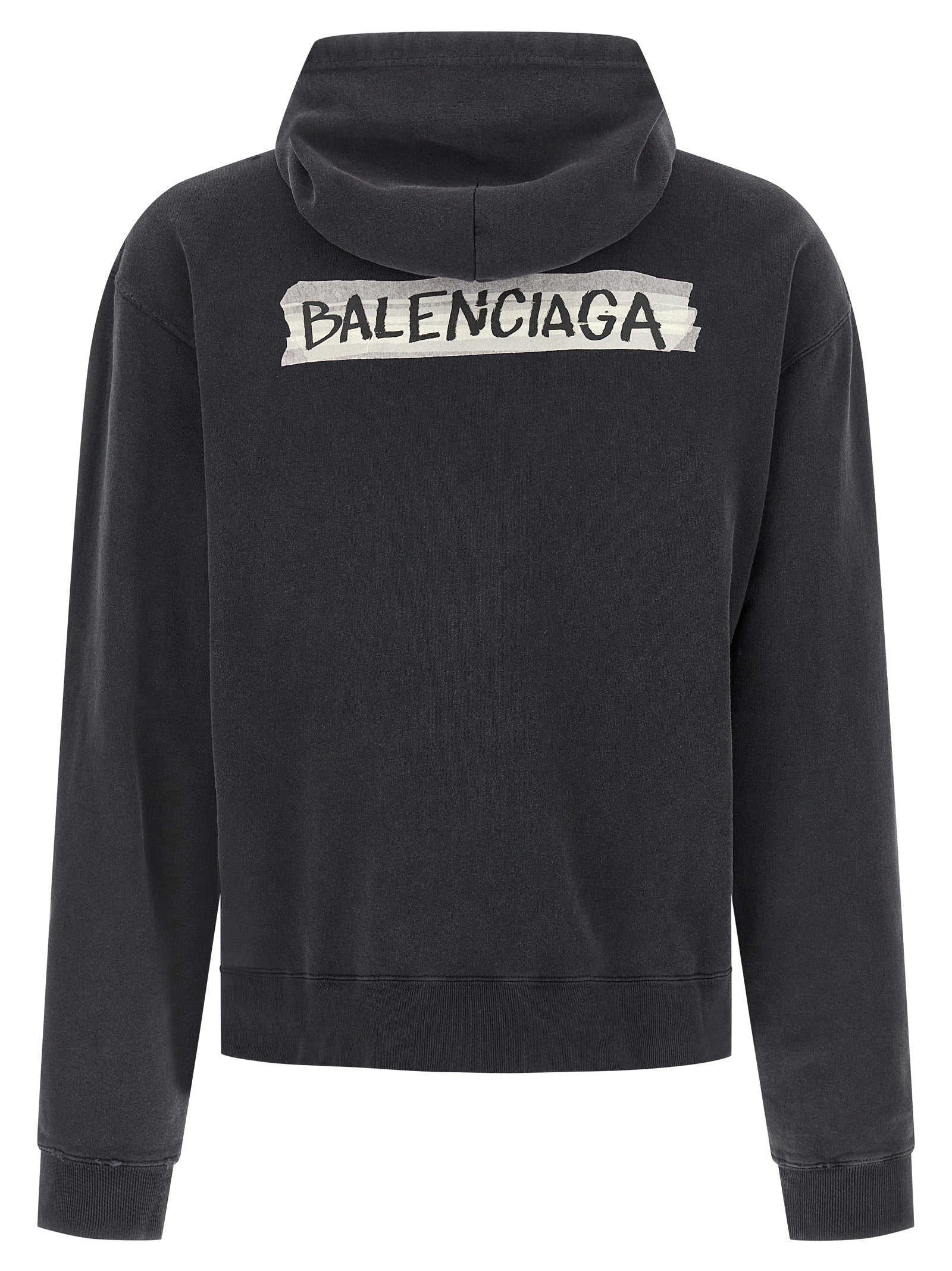 Balenciaga Black Cotton Sweatshirt