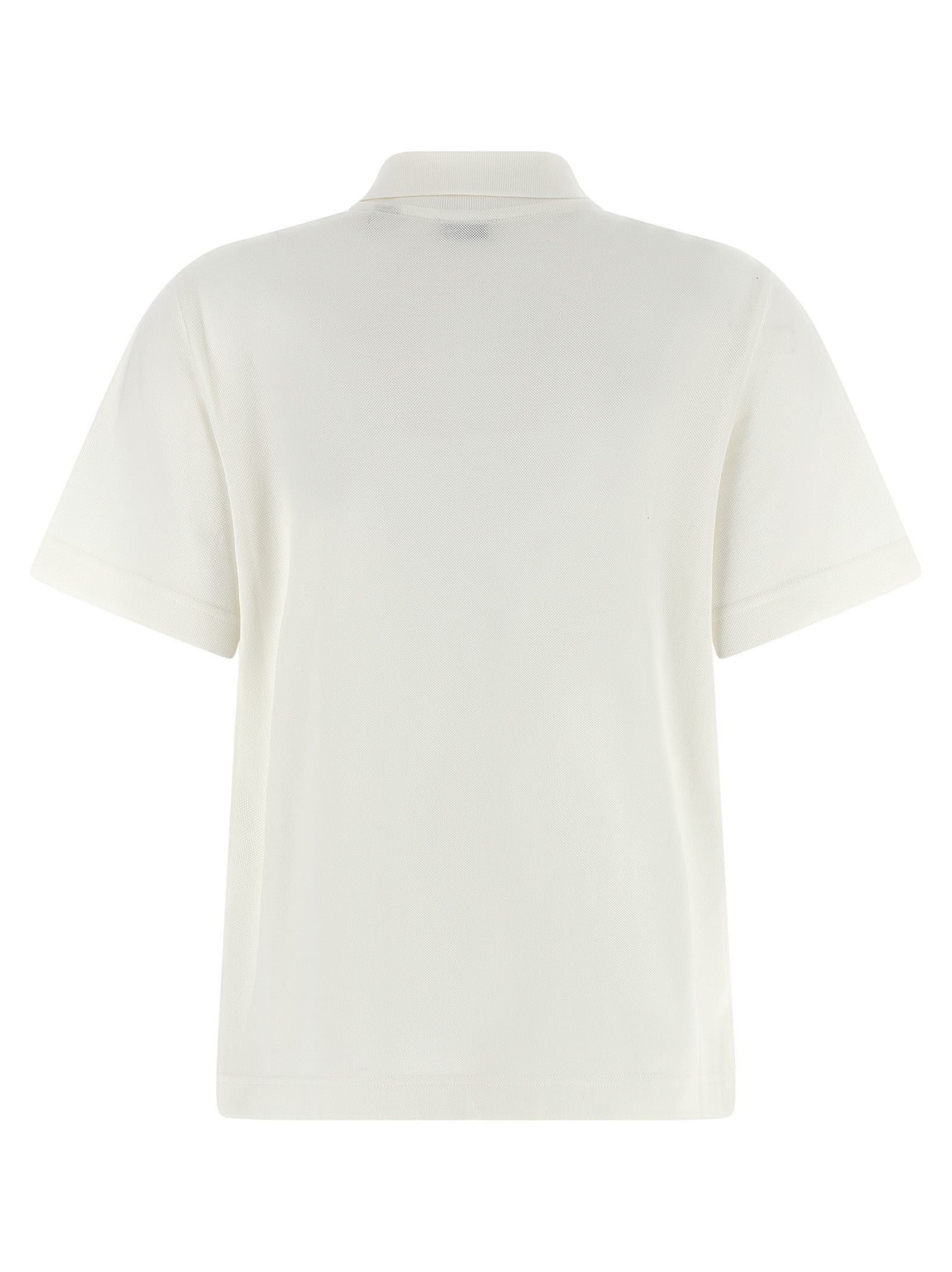 Burberry White Cotton Polo Shirt | Designer Chic Elegance