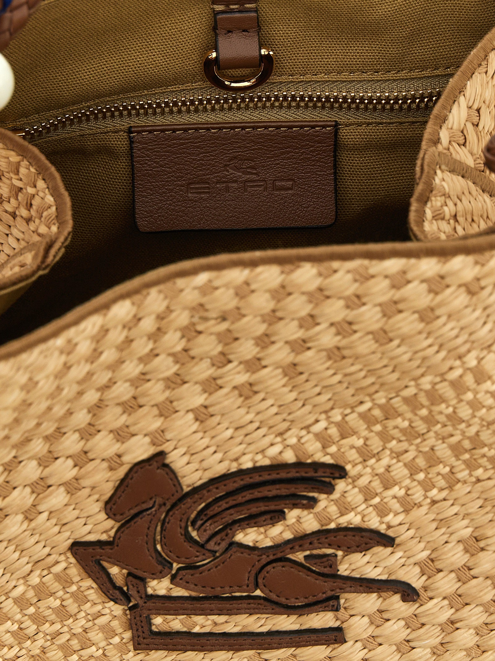 Etro Beige Viscose Tote Bag