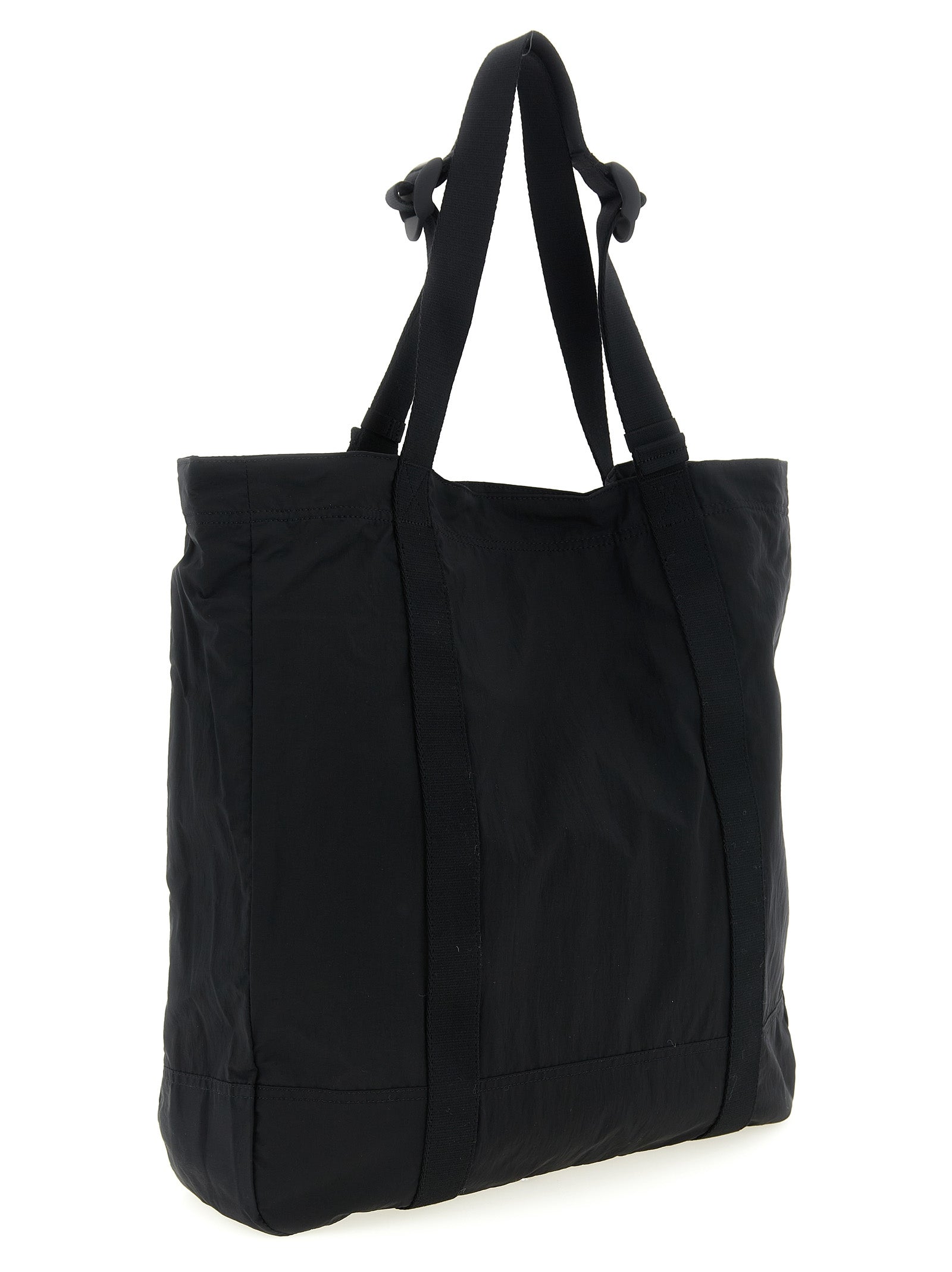 Stone Island Black Polyamide Tote Bag