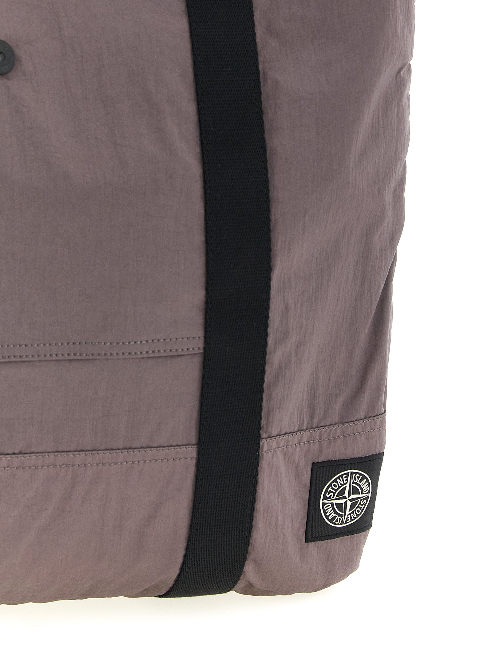 Stone Island Purple Polyamide Tote Bag