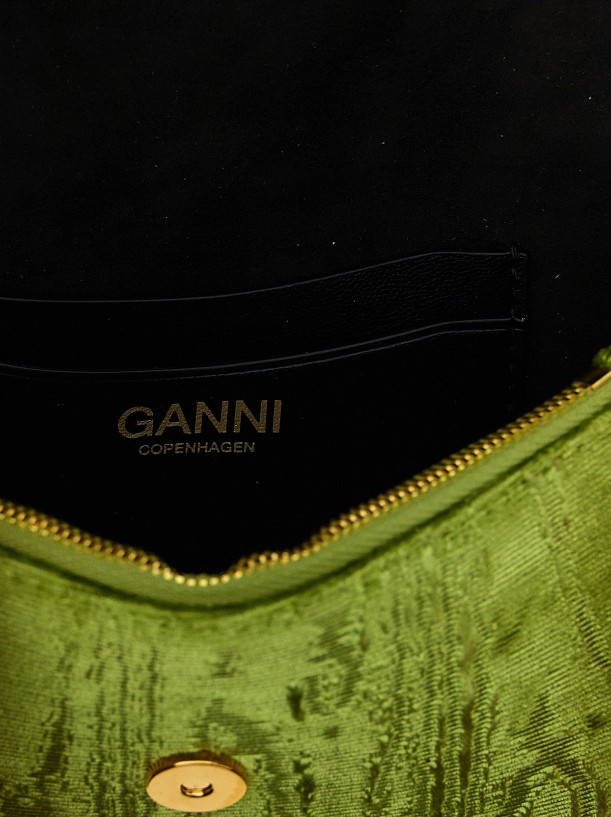 Ganni Bicolor Polyester Cardholder - Elevate Your Elegance
