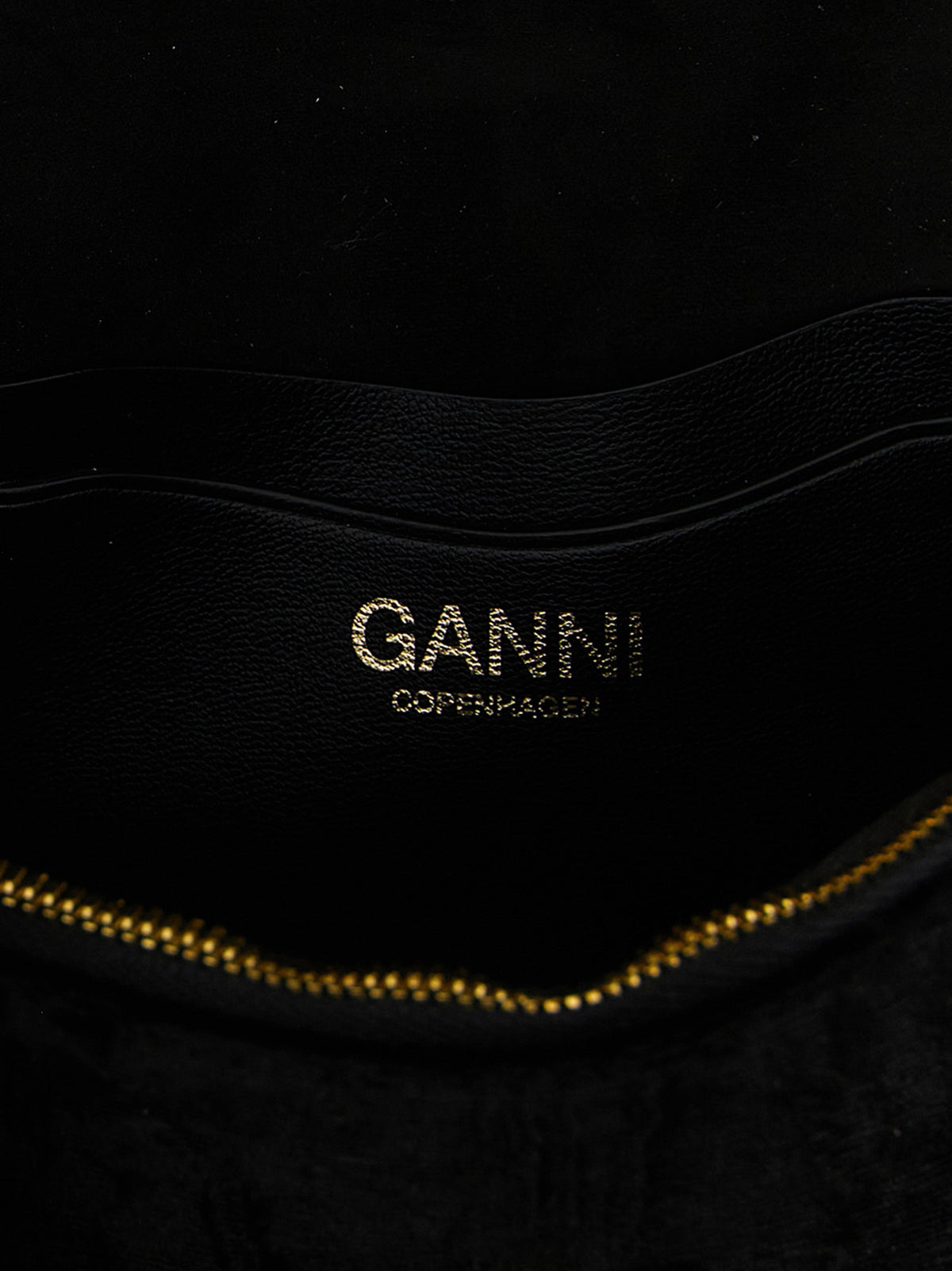 Ganni Moiré Velvet Wallet on Chain - Timeless Luxury Accessory