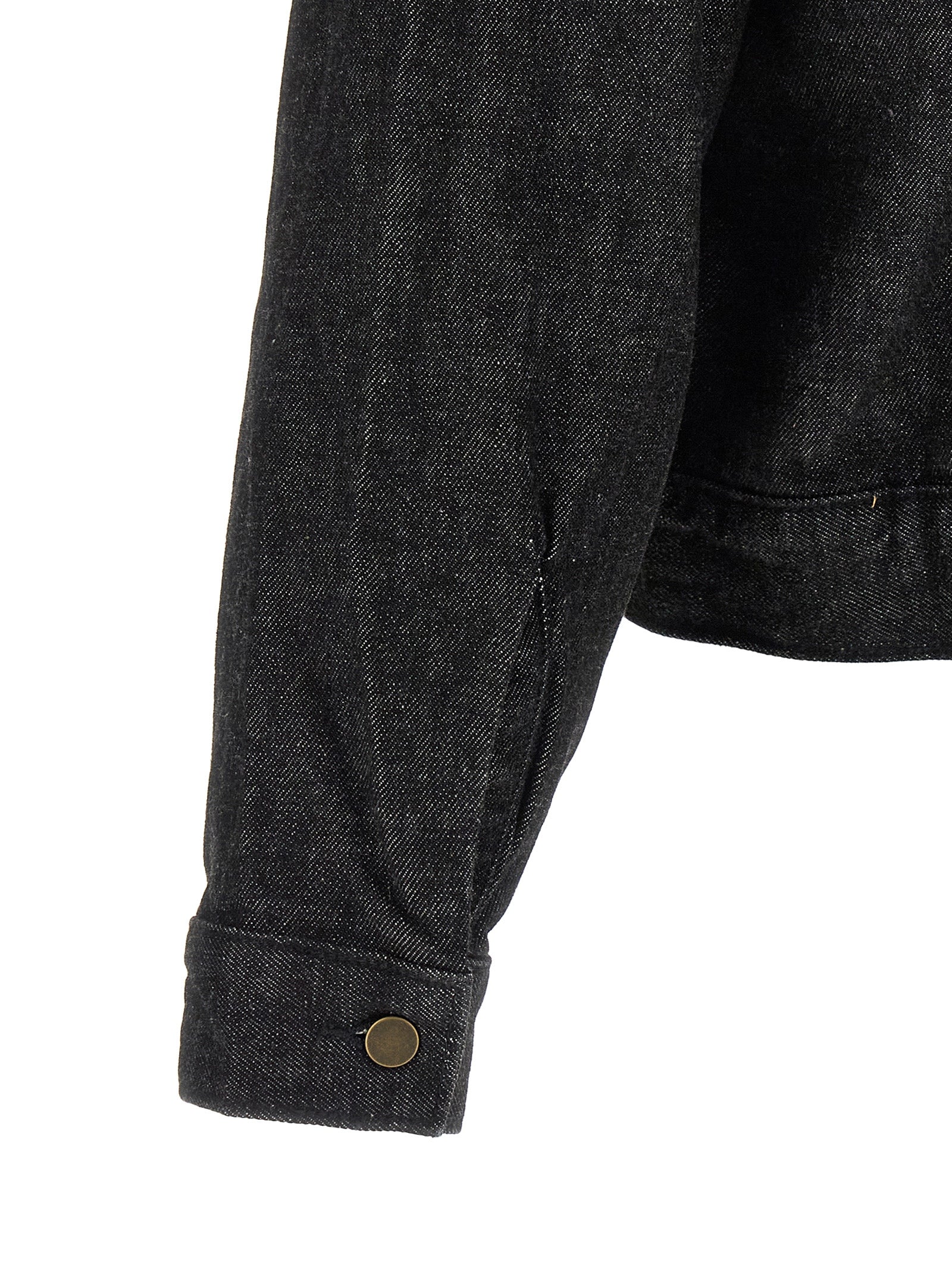 FEAR OF GOD ESSENTIAL Black Cotton Denim Jacket
