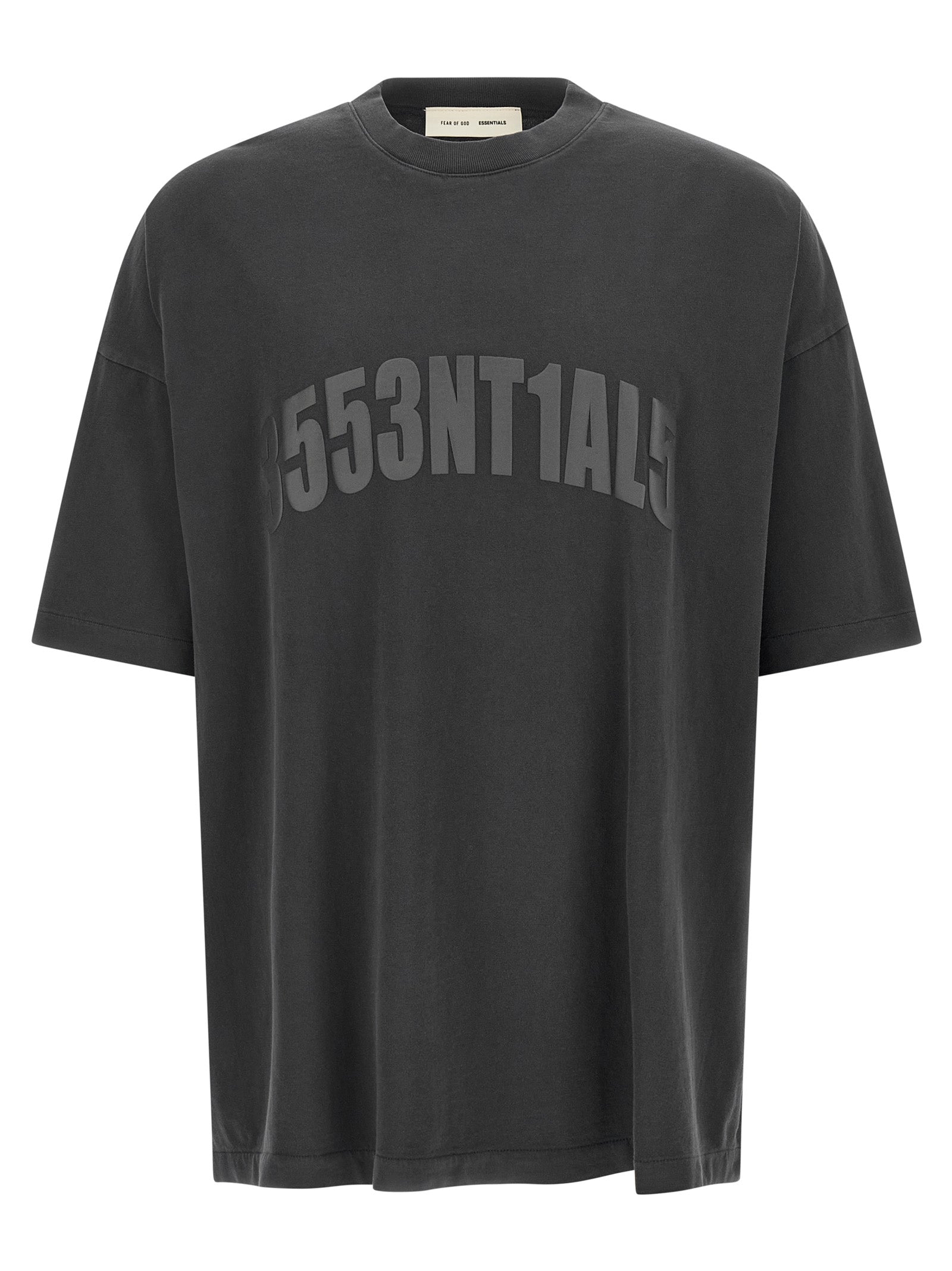 FEAR OF GOD ESSENTIAL Gray Cotton T-Shirt