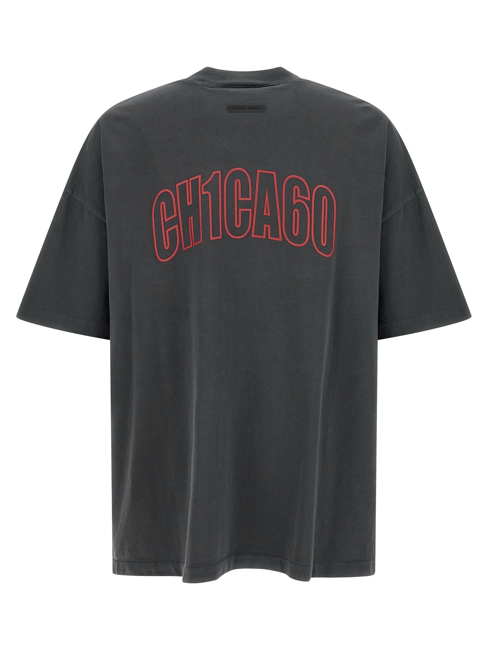 FEAR OF GOD ESSENTIAL Gray Cotton T-Shirt