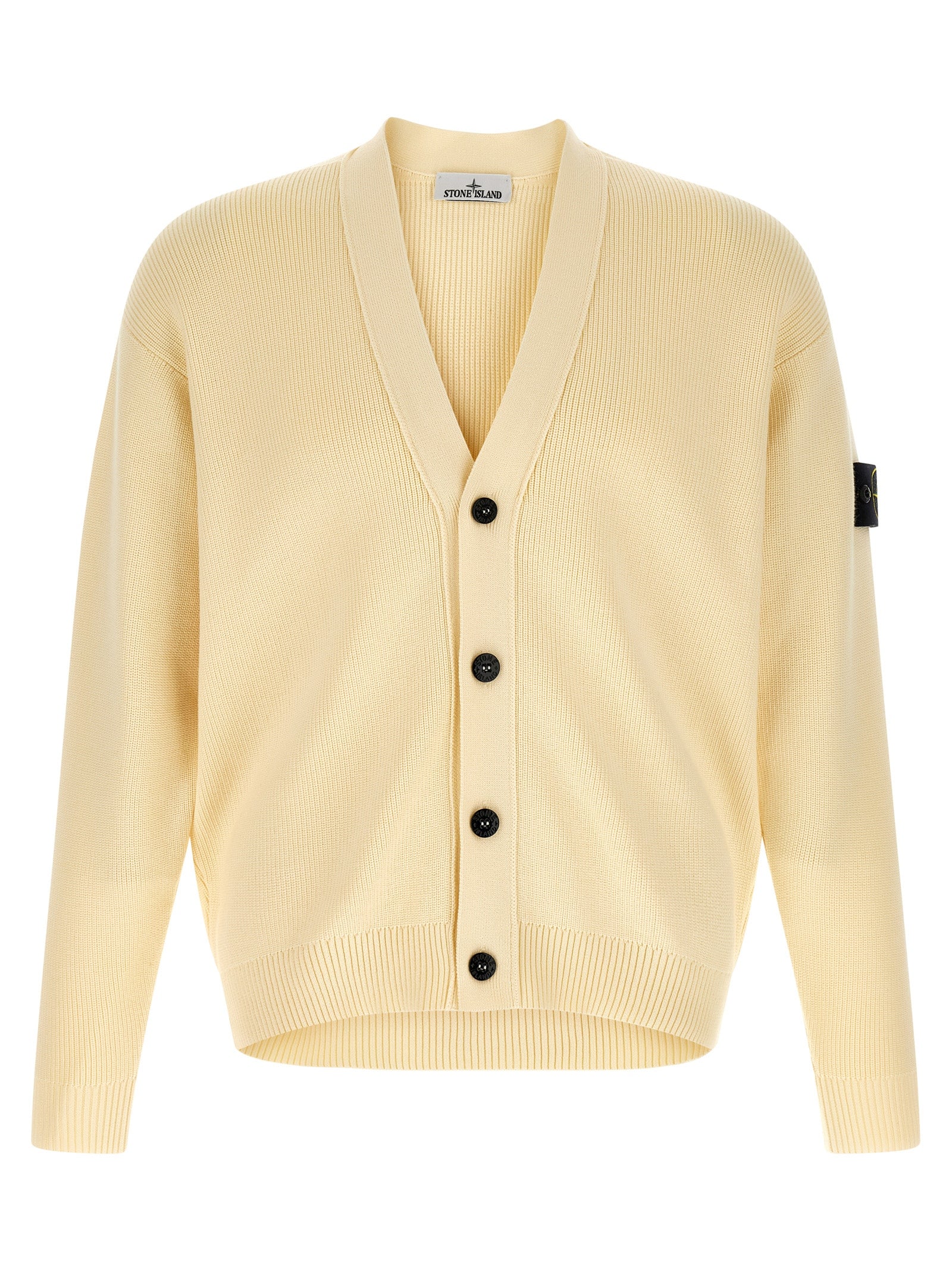 Stone Island Beige Cotton Cardigan