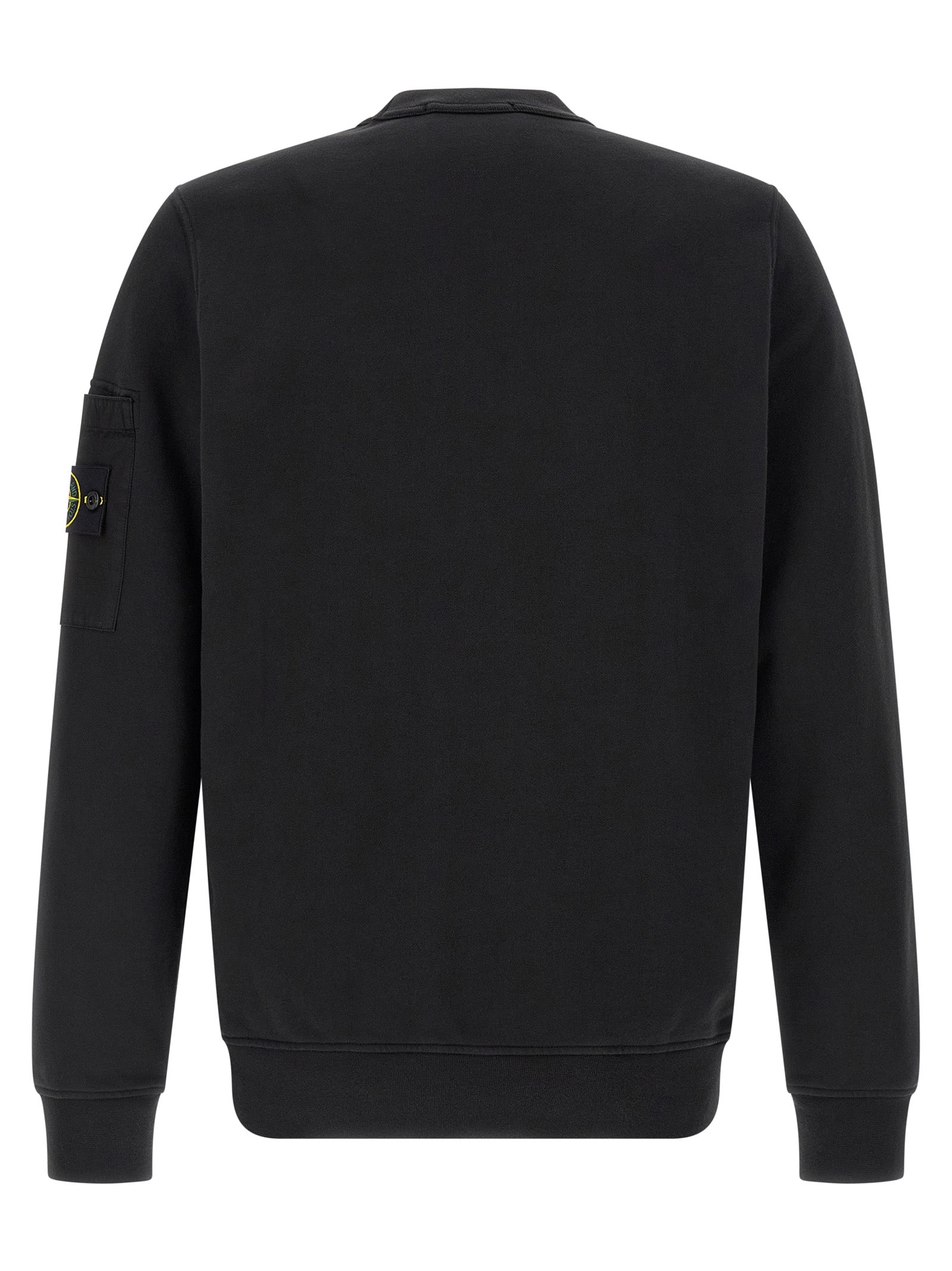 Stone Island Black Cotton Sweatshirt