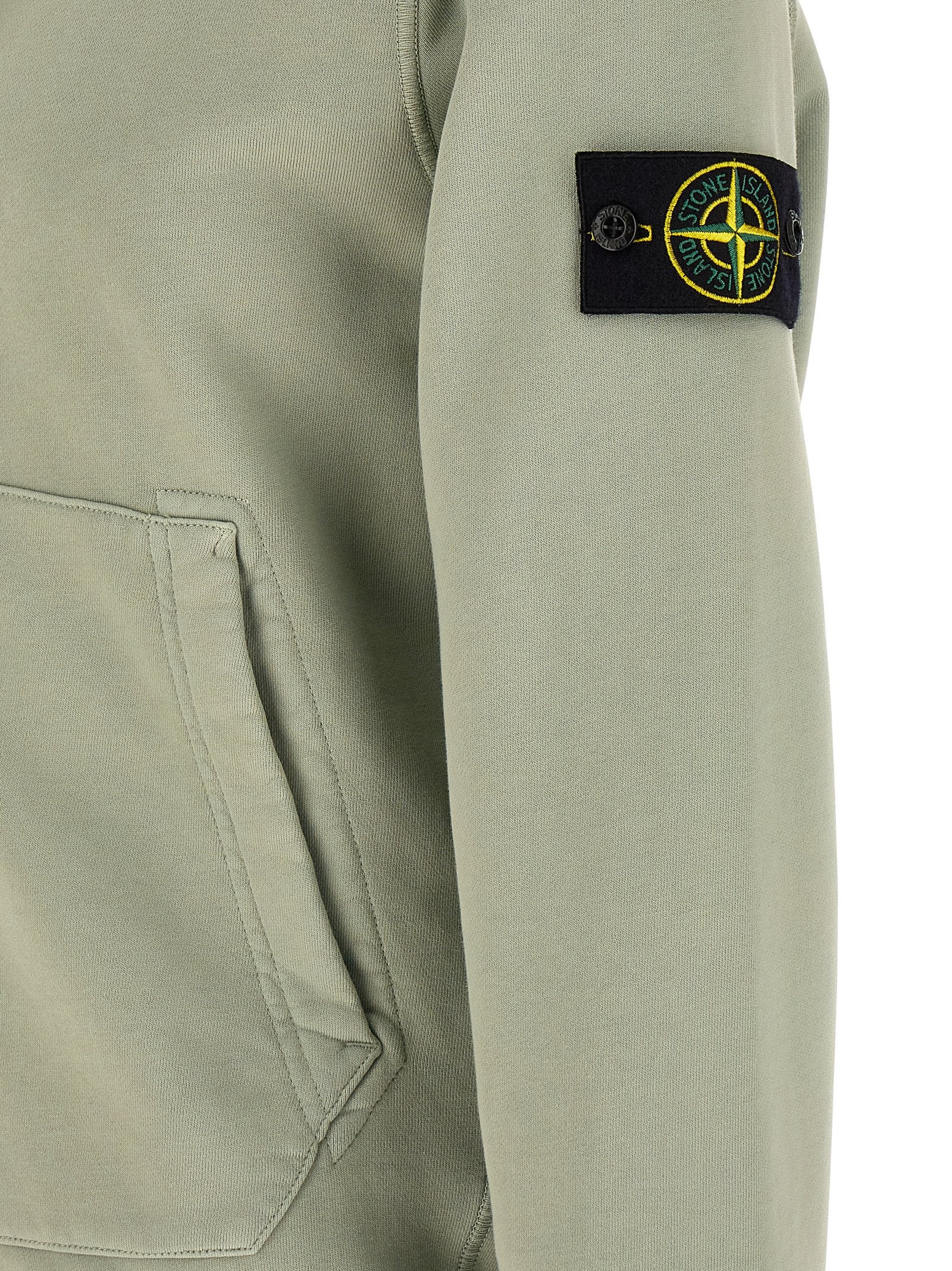 Stone Island Bicolor Cotton Sweatshirt
