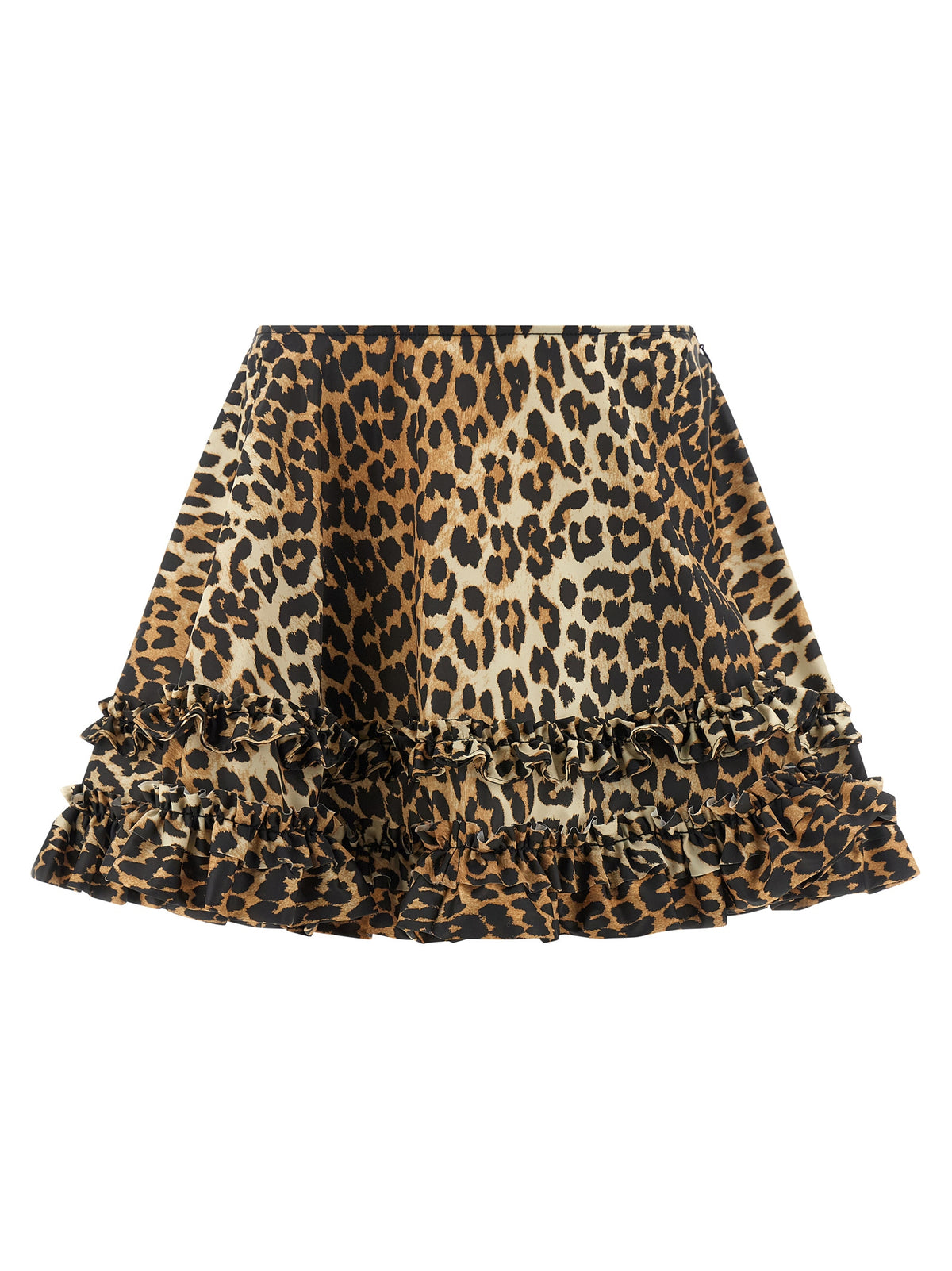 Ganni Brown Recycled Polyamide Long Skirt - Luxe Sustainable Fashion