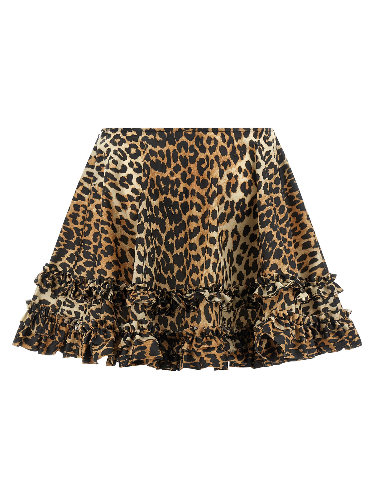 Ganni Brown Recycled Polyamide Long Skirt - Luxe Sustainable Fashion