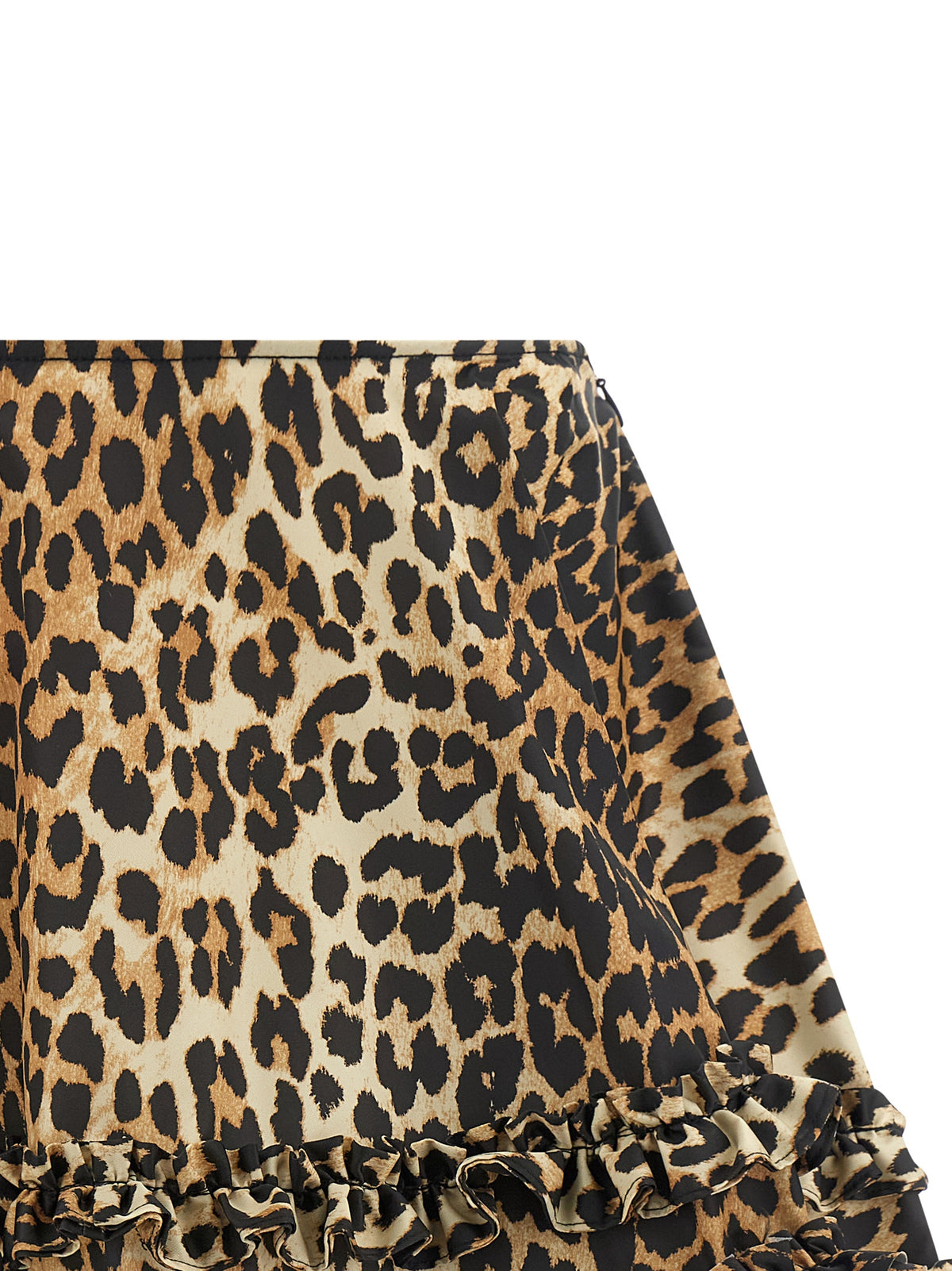 Ganni Brown Recycled Polyamide Long Skirt - Sustainable Luxe Fashion