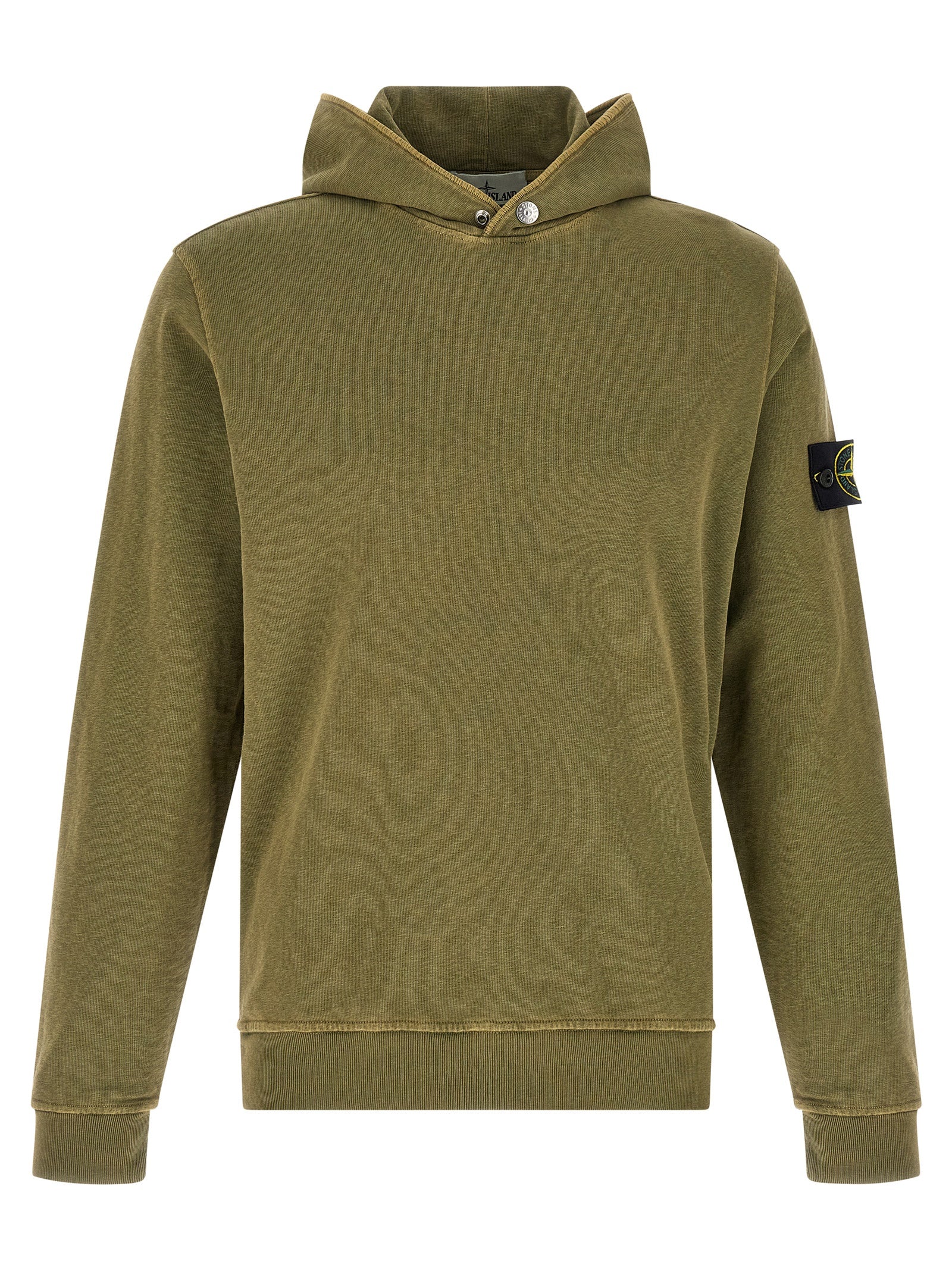 Stone Island Bicolor Cotton Sweatshirt
