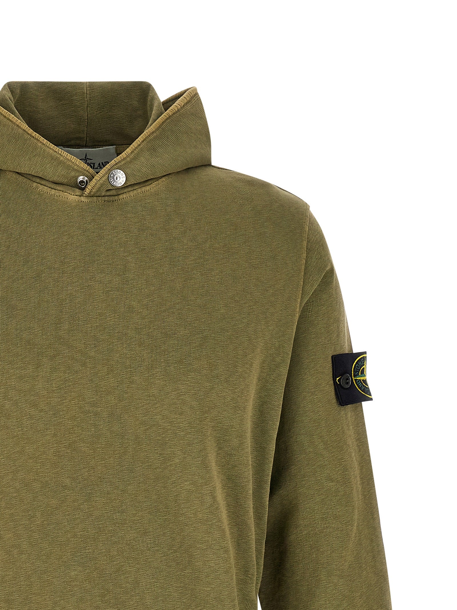 Stone Island Bicolor Cotton Sweatshirt