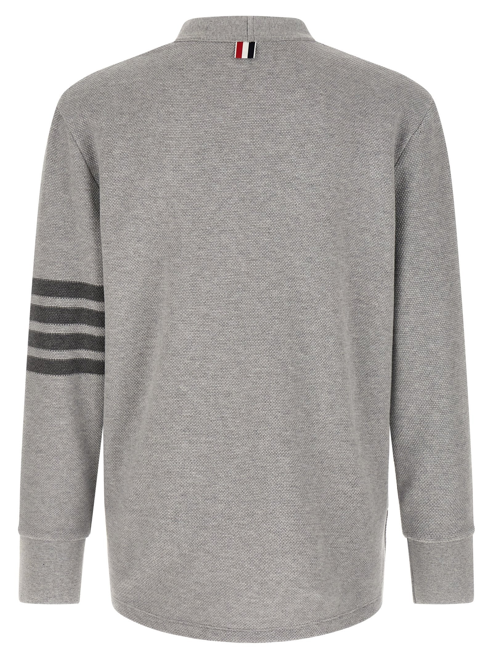 Thom Browne Gray Cotton Cardigan