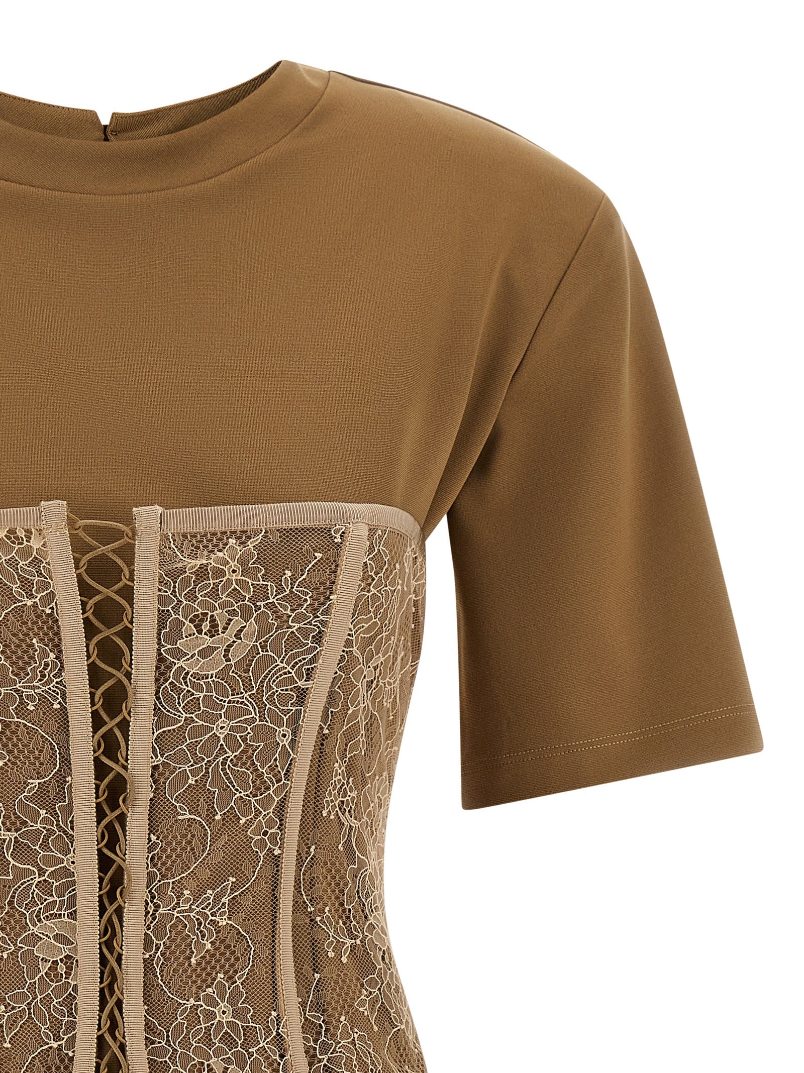 Giuseppe Di Morabito Brown Viscose T-Shirt